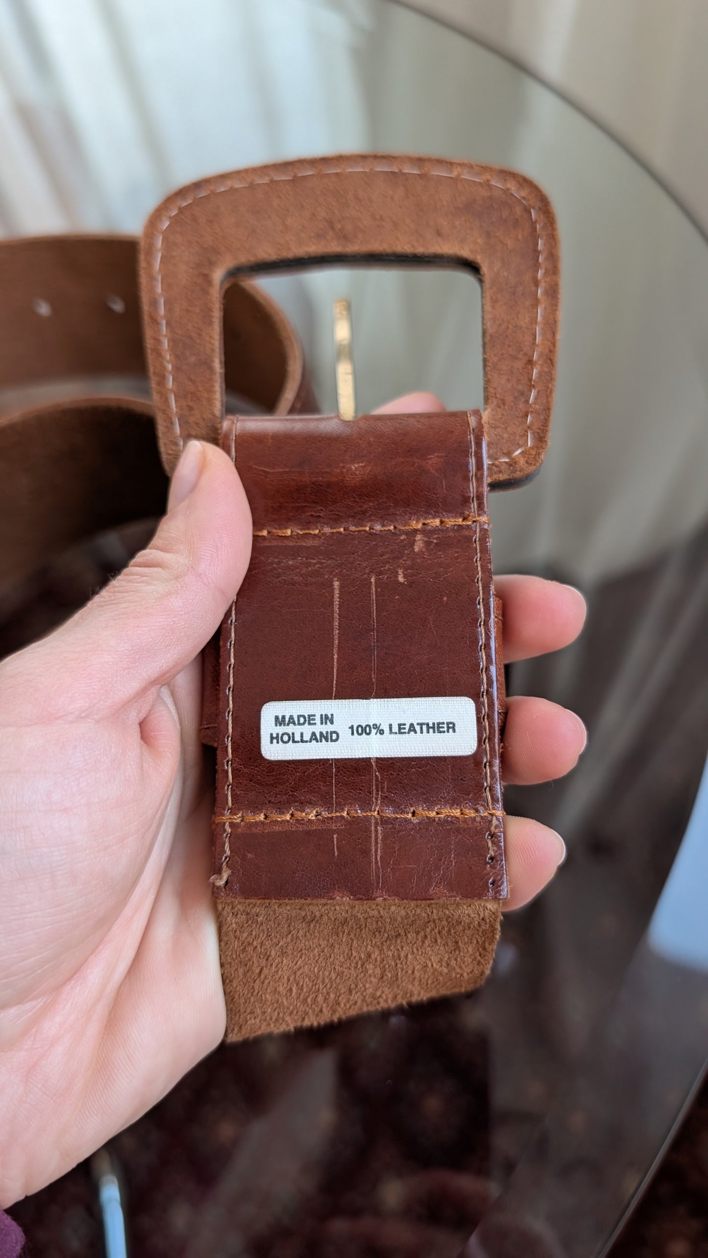 Ceinture en cuir 70s