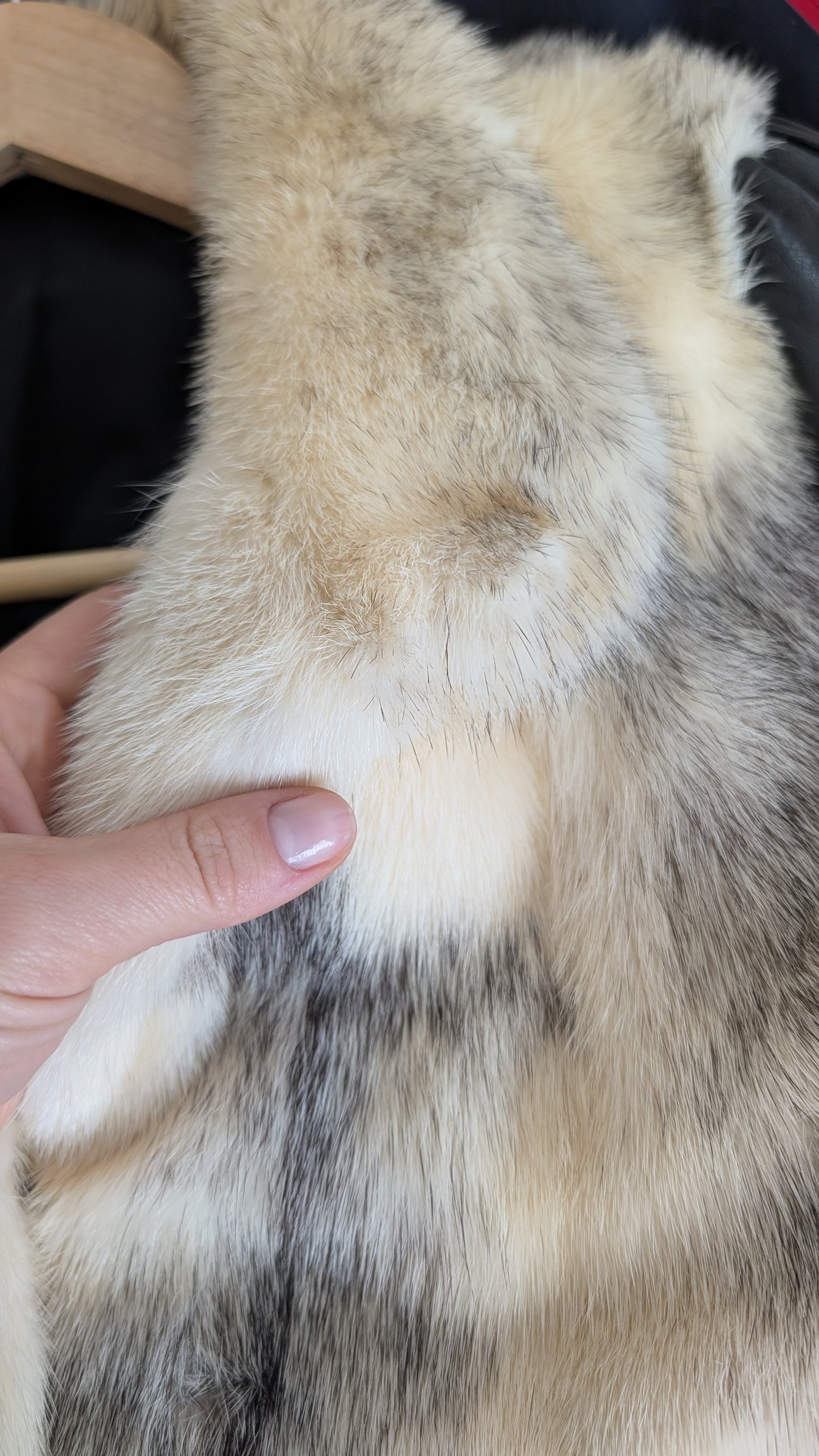 Bombers cuir et fourrure T38-40