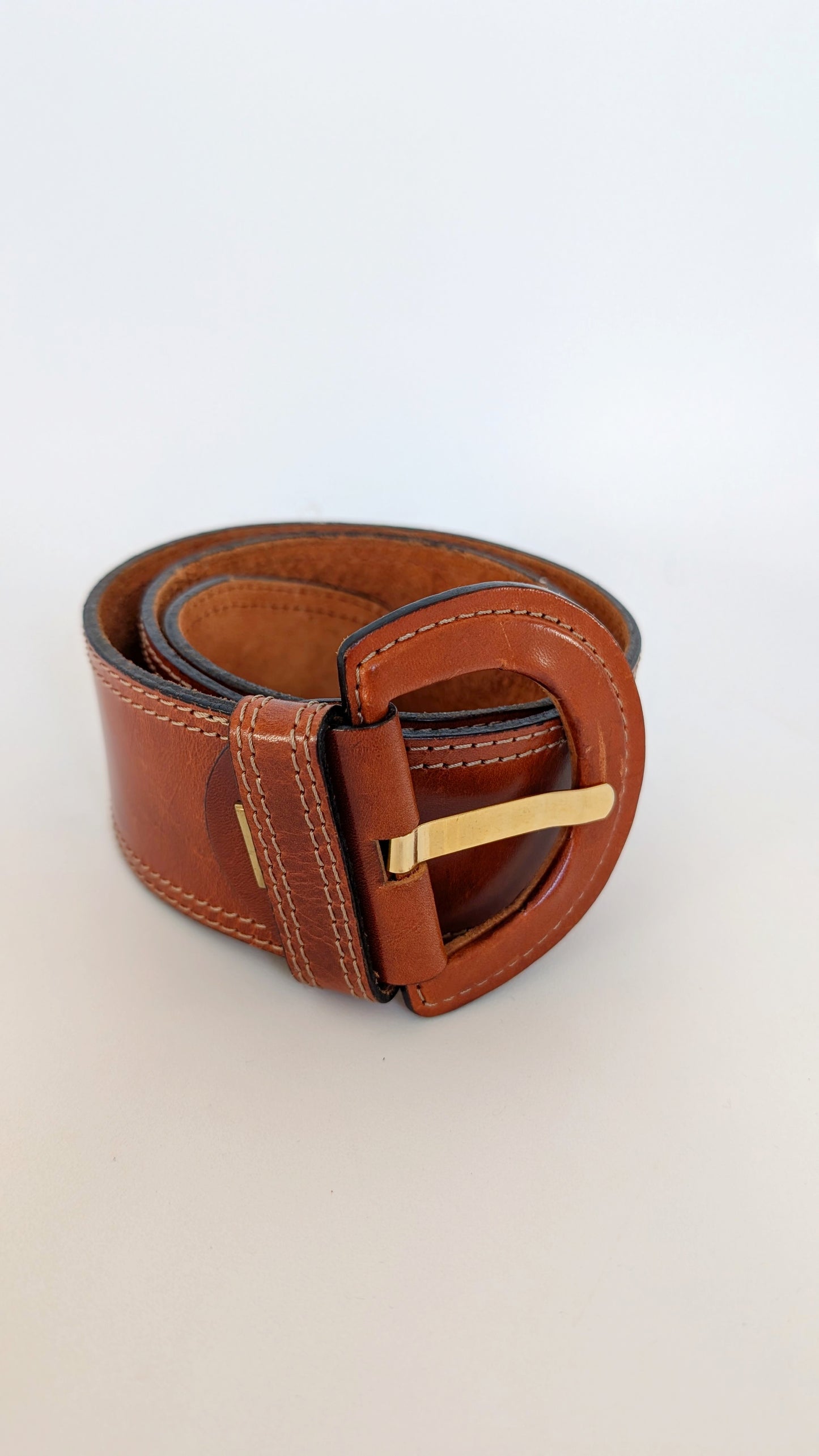 Ceinture cuir 70s 36
