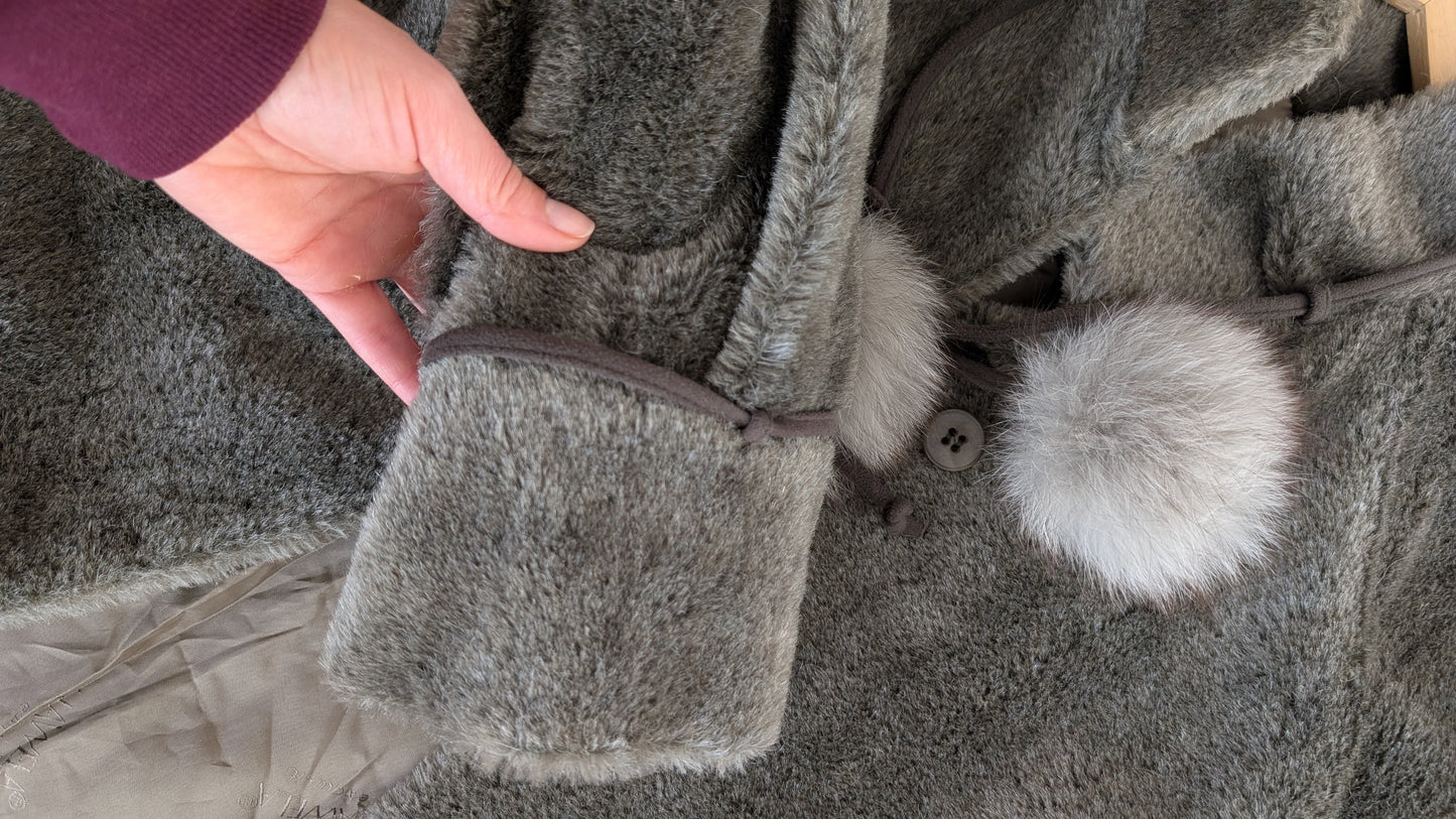 Manteau alpaca et mohair 70s T38-40