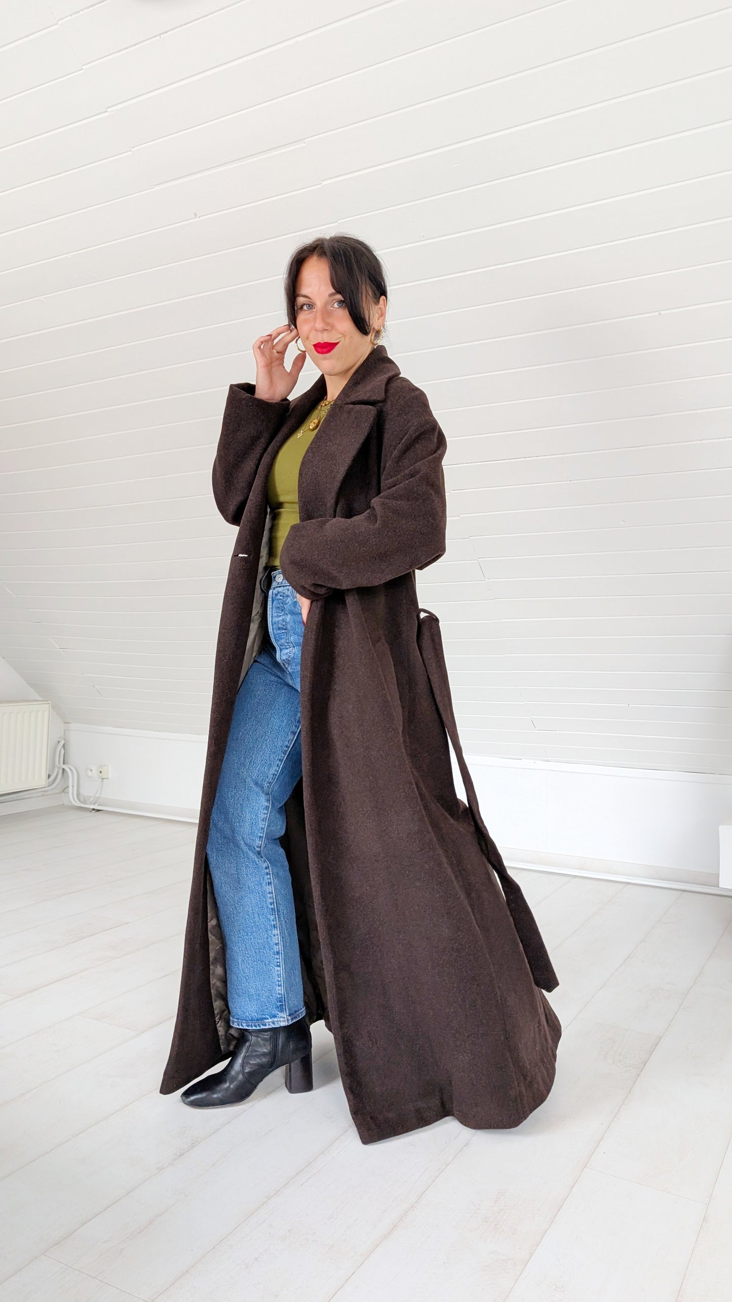 Manteau laine et cachemire 90s T40-42