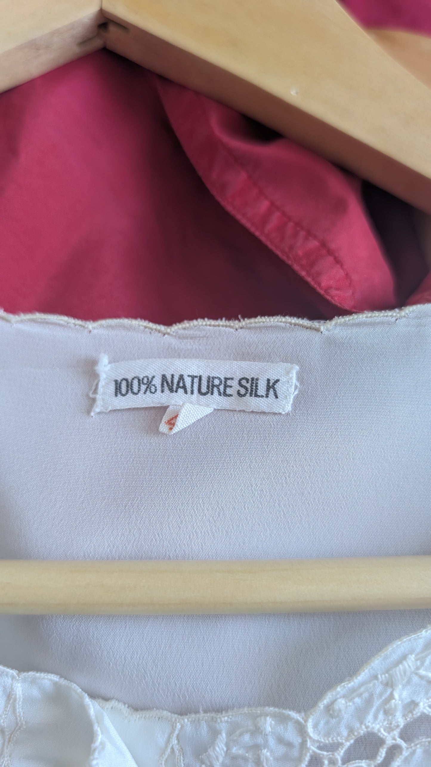Blouse soie à broderies T40-42