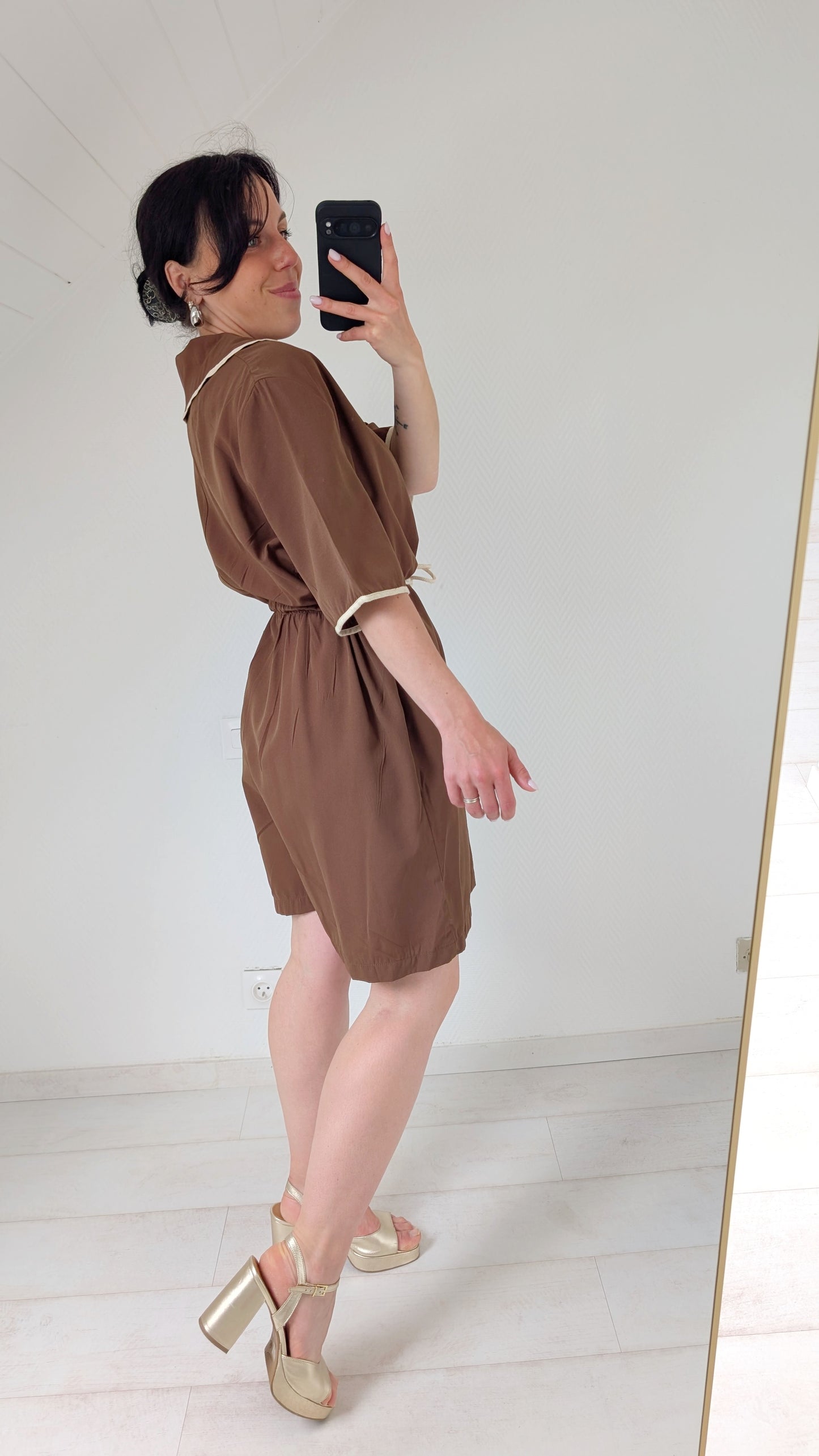 Combishort en viscose faite main T40-42