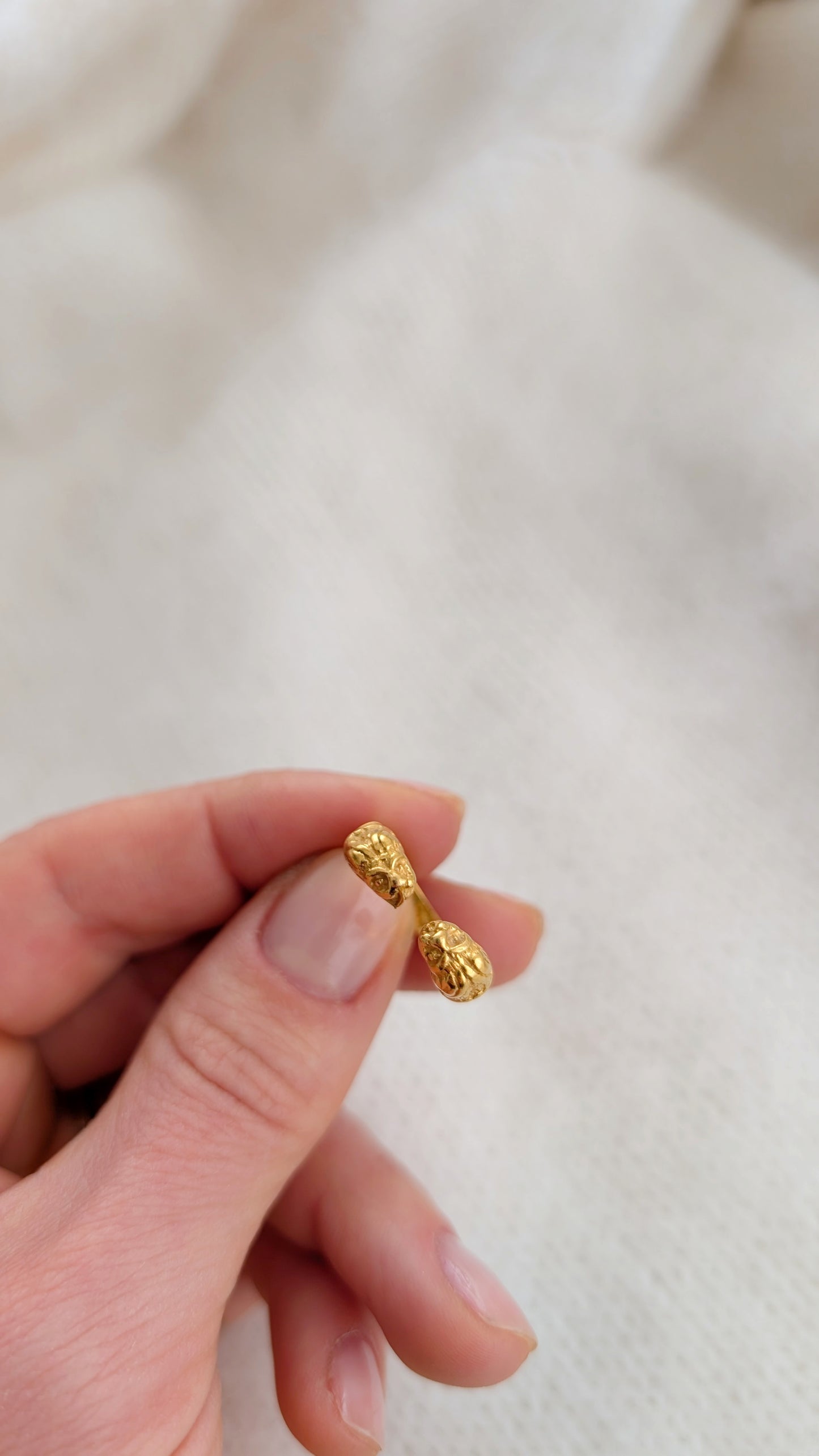 Bague plaquée or poinçonnée réglable