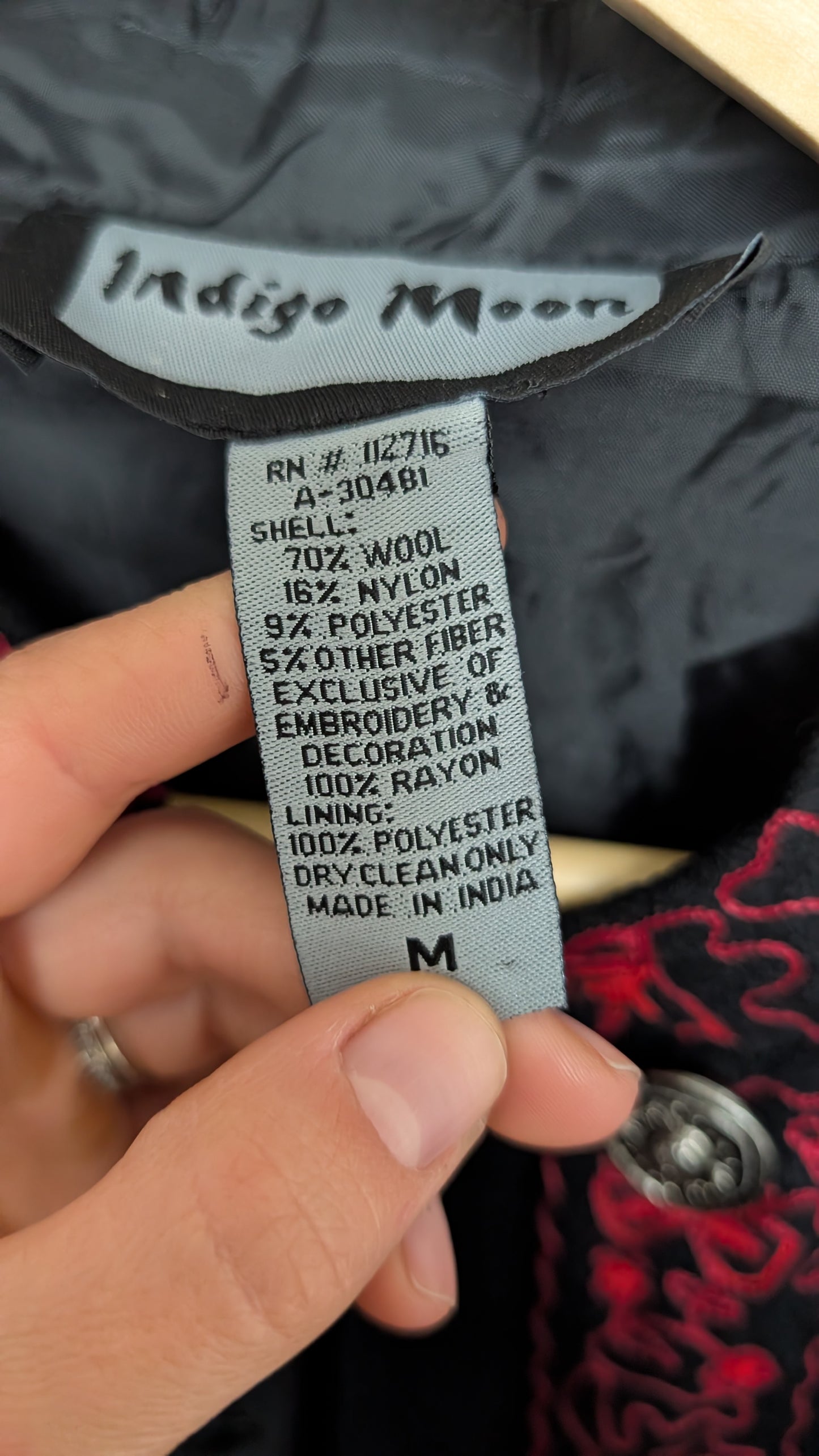 Manteau laine mi-saison T40