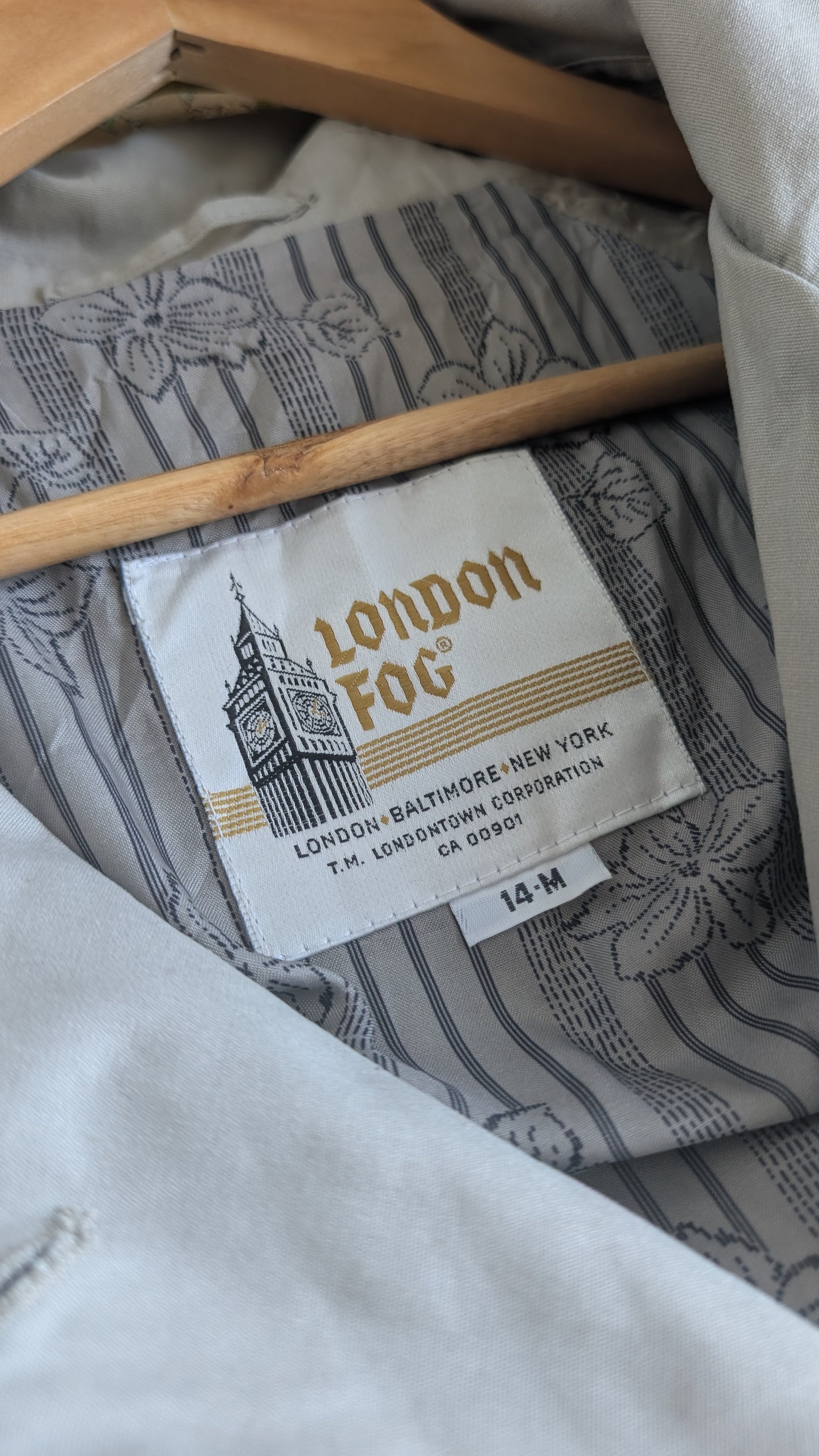 Trench London Fog 80s T42