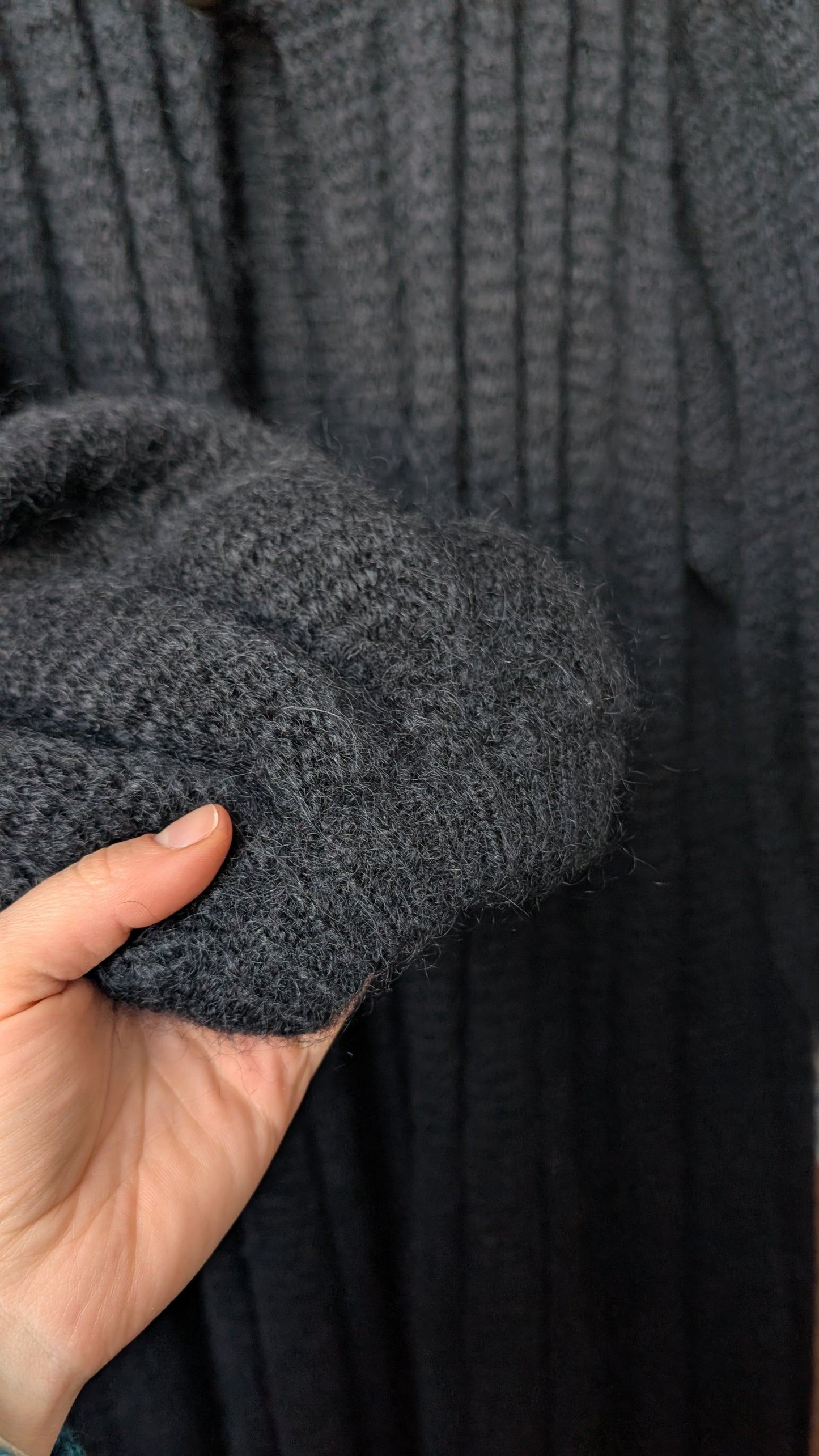 Cardigan fait main mohair 80s du 34 au 42