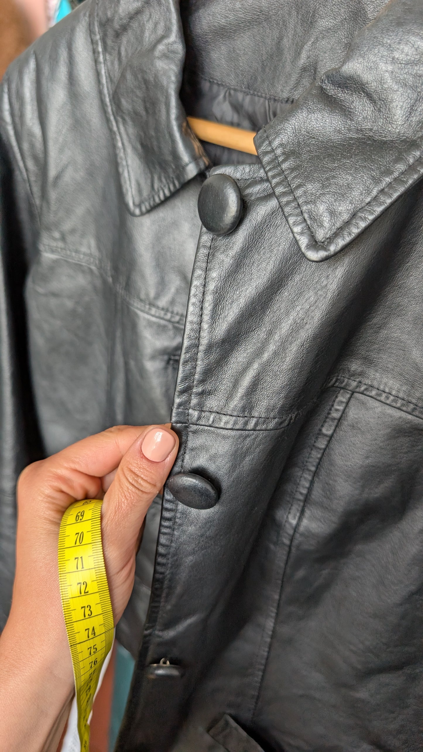 Veste cuir 1980 T38