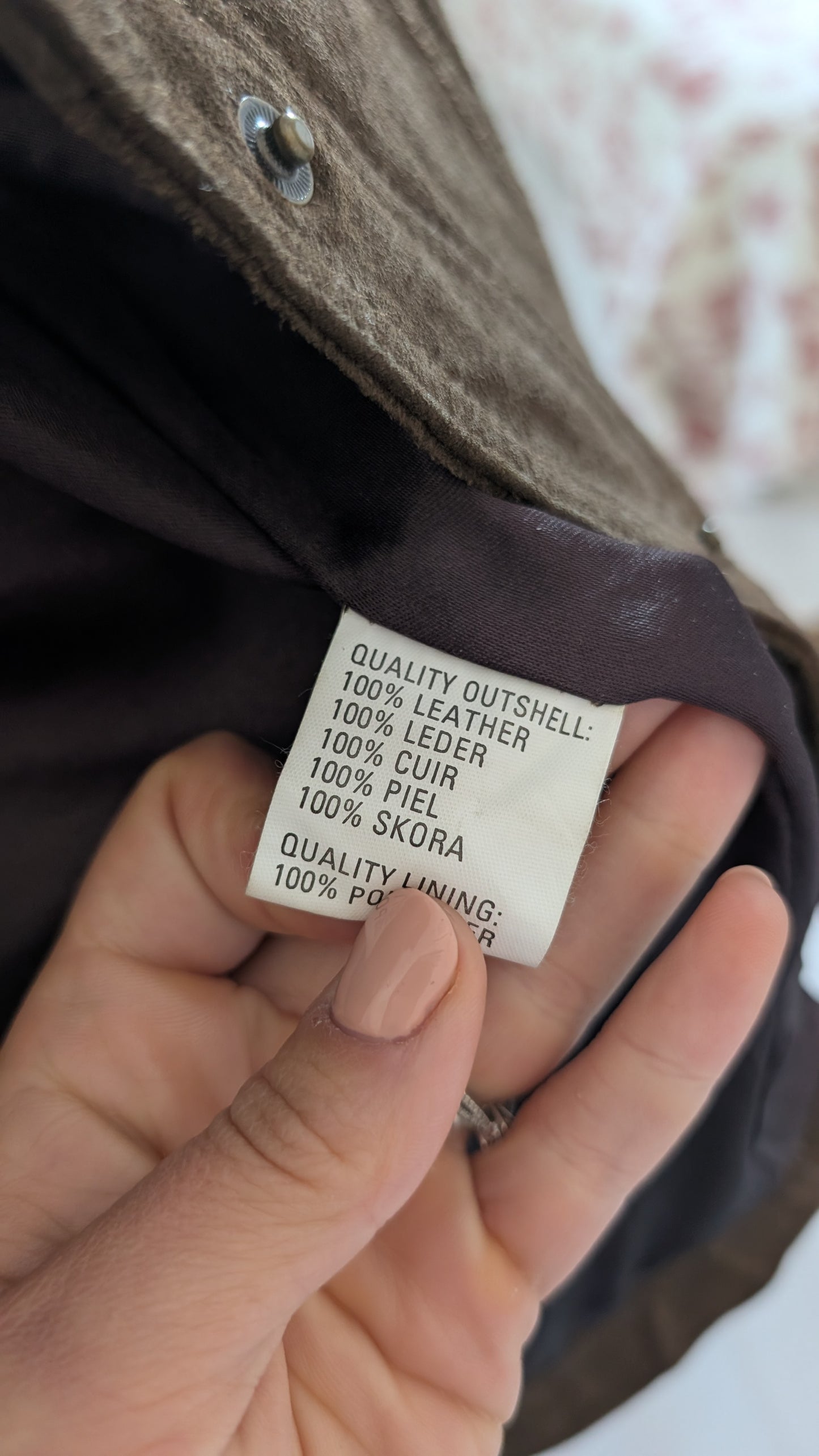 Veste cuir(daim) T38