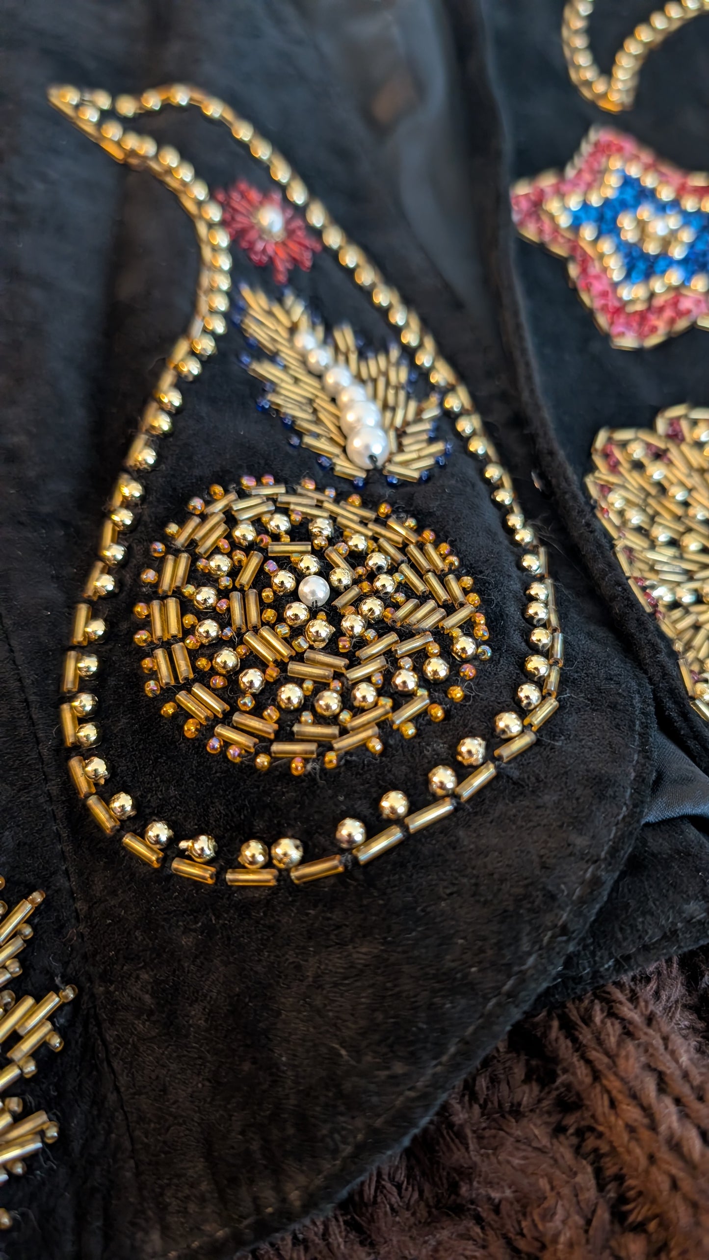 Veste daim 80s T38-40