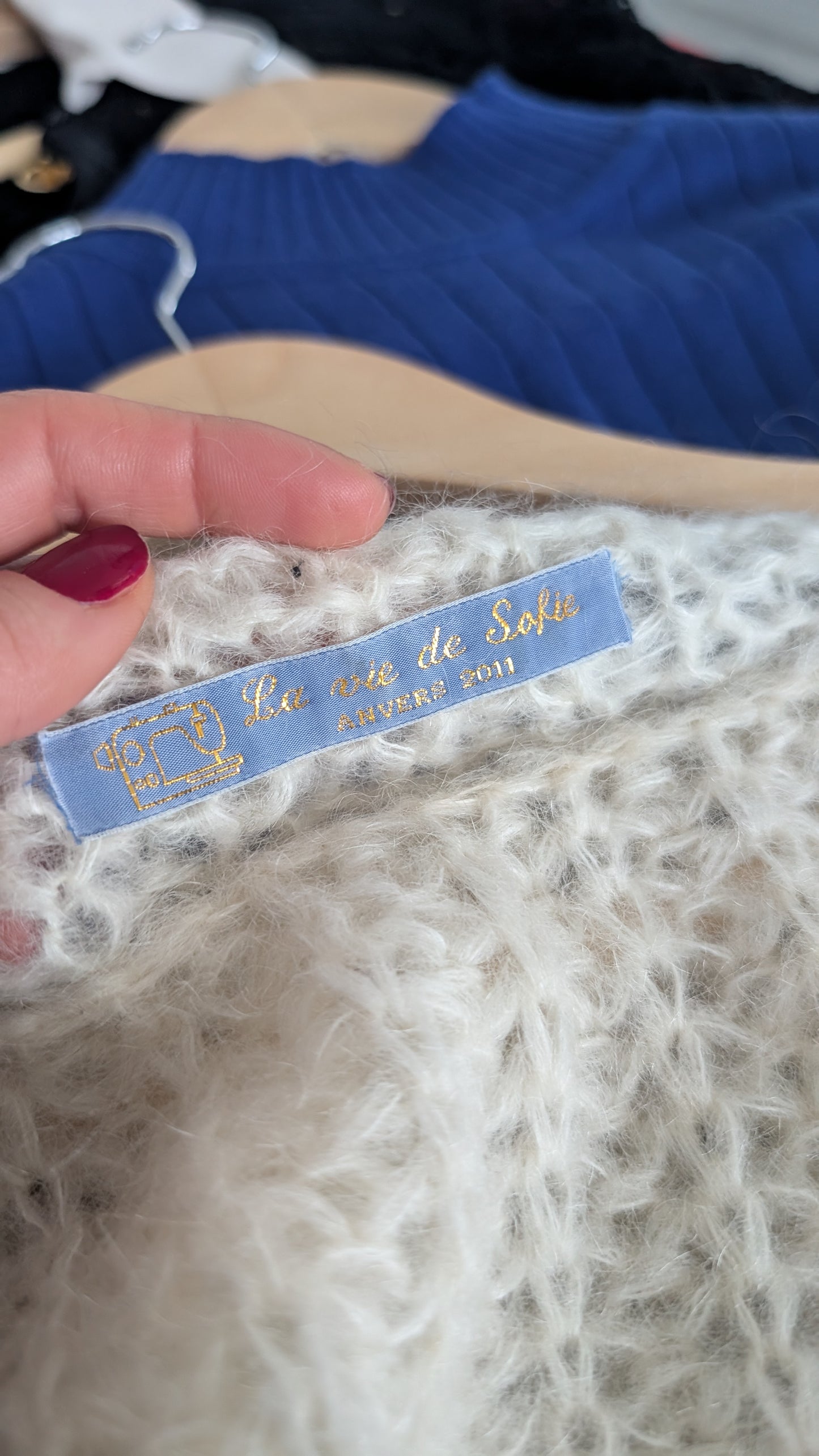 Pull fait main kid mohair jusqu'à T44