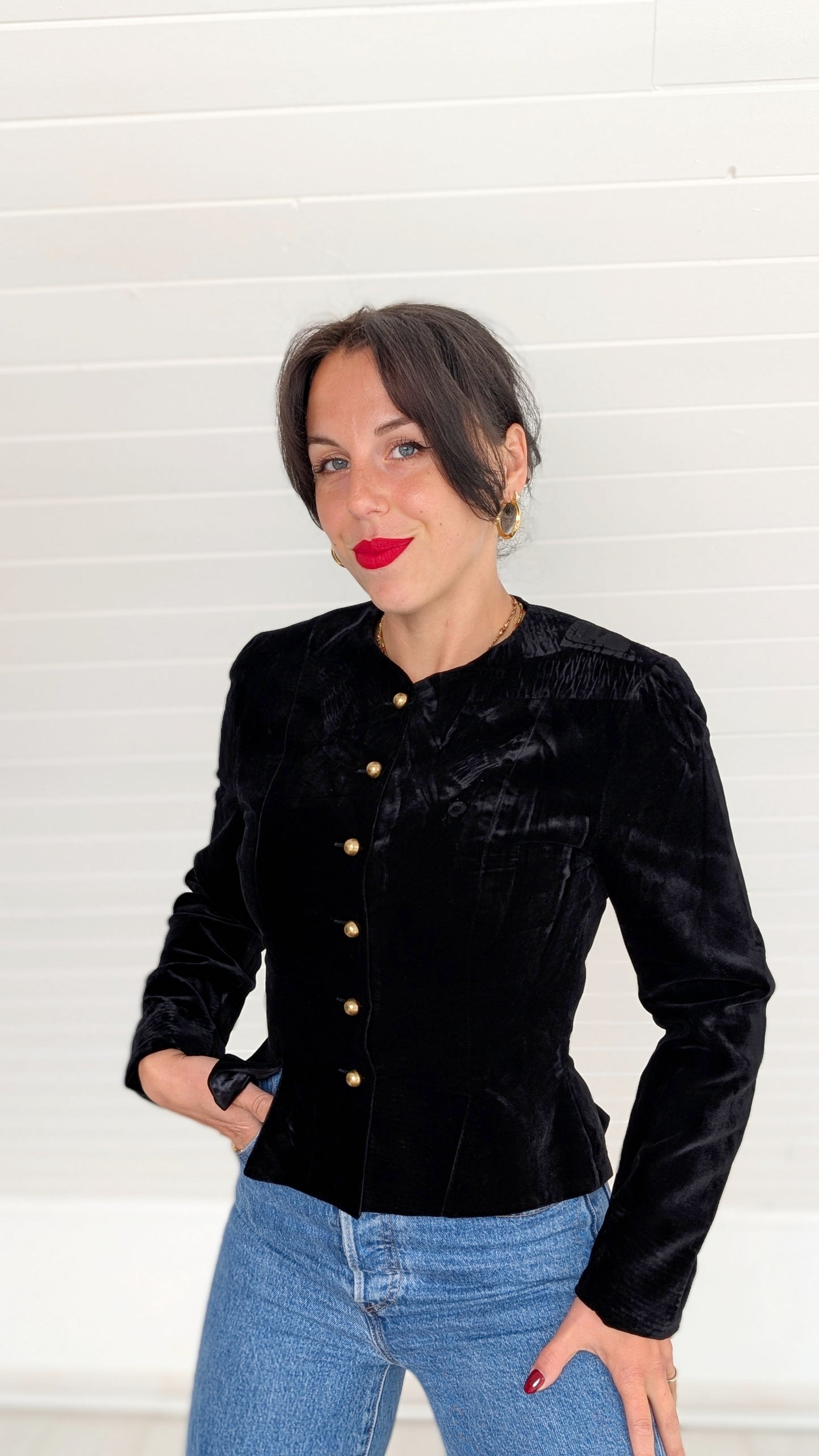 Blazer velours coton T36