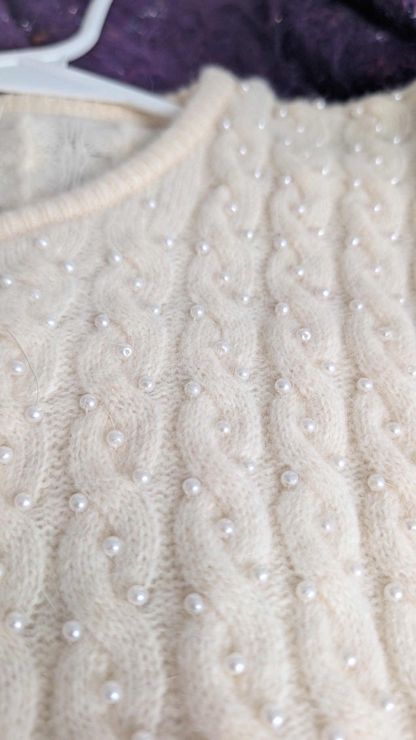 Pull laine agneau et angora T36/38