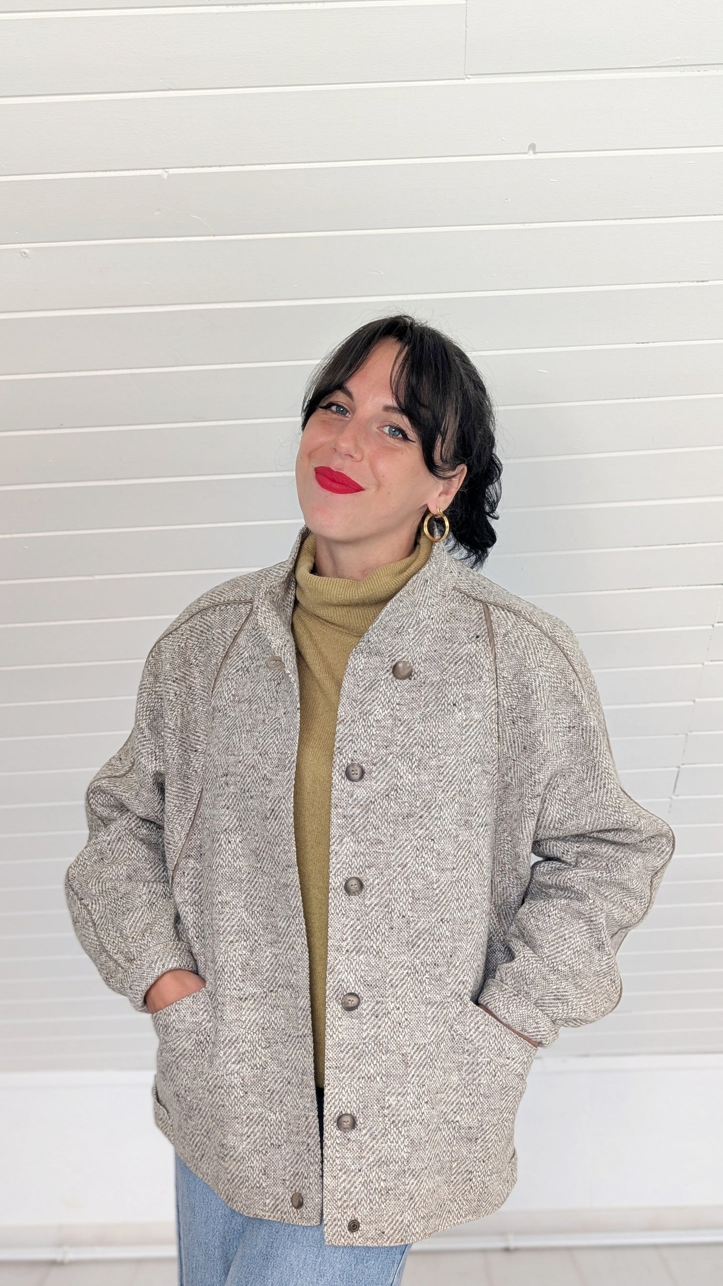 Manteau pure laine 80s T40-42