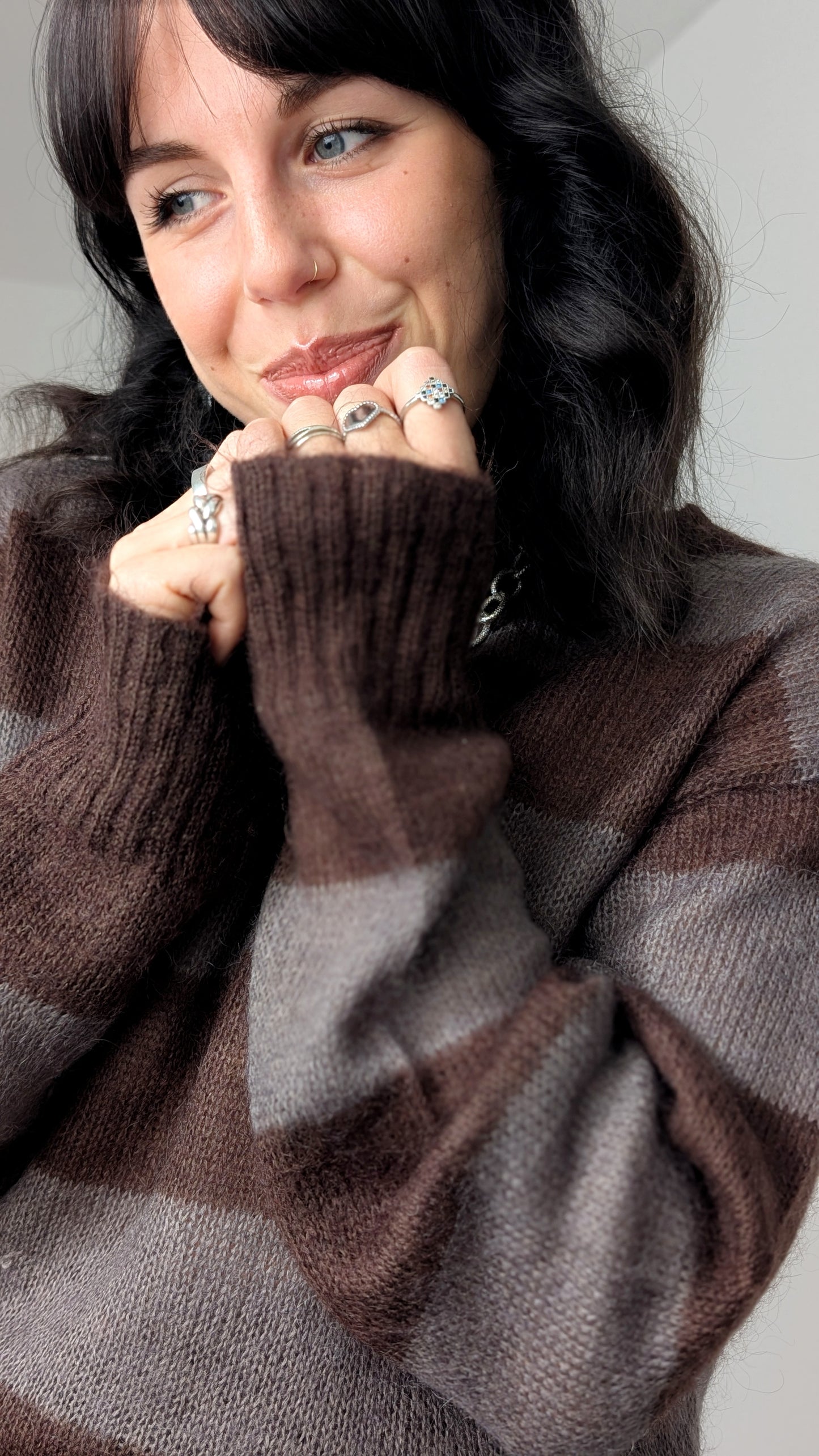 Pull laine et mohair T40-42