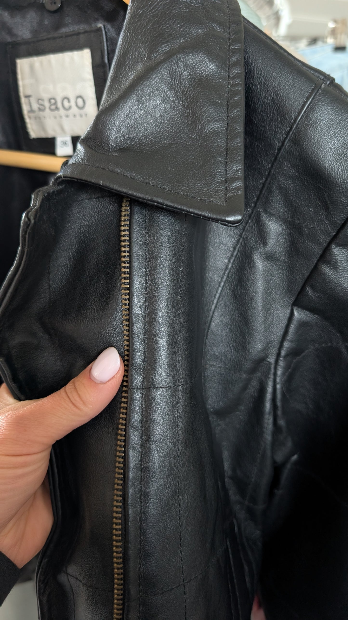 Veste cuir italien T38