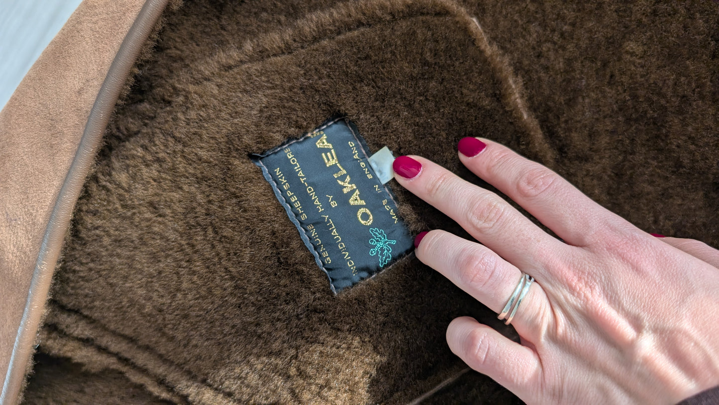 Manteau peau lainée 70s T38