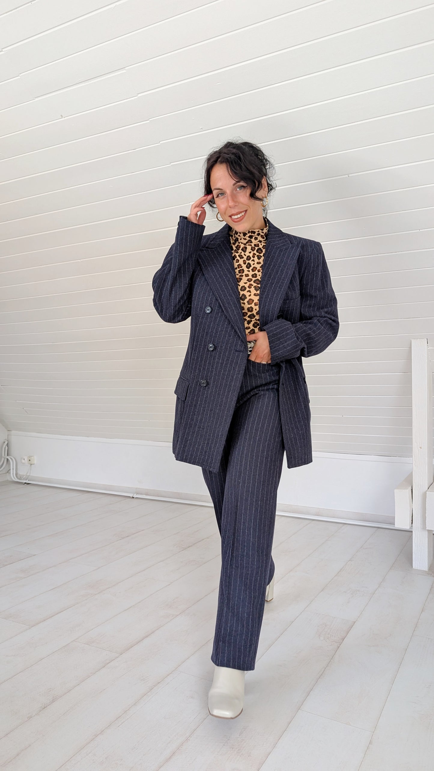 Tailleur pure laine 70s Burton T38