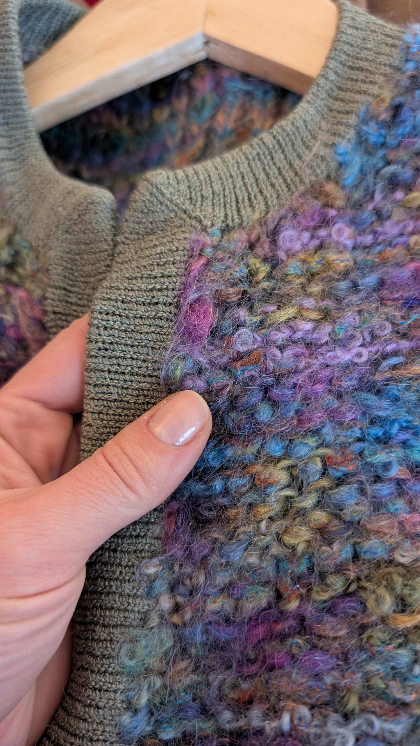 Cardigan laine et mohair T36-38