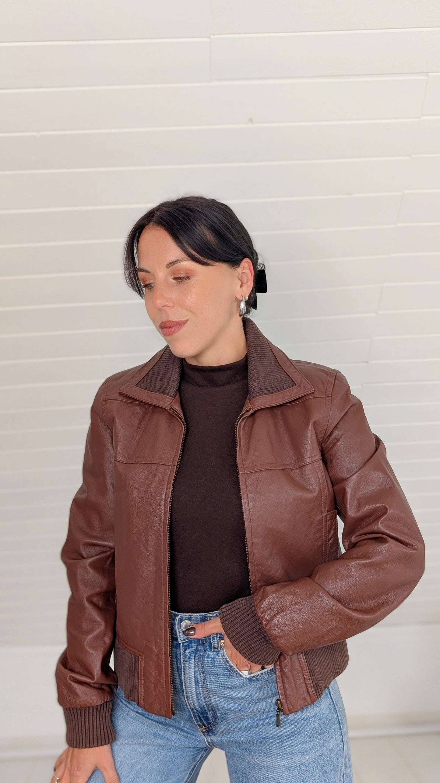 Veste cuir T36