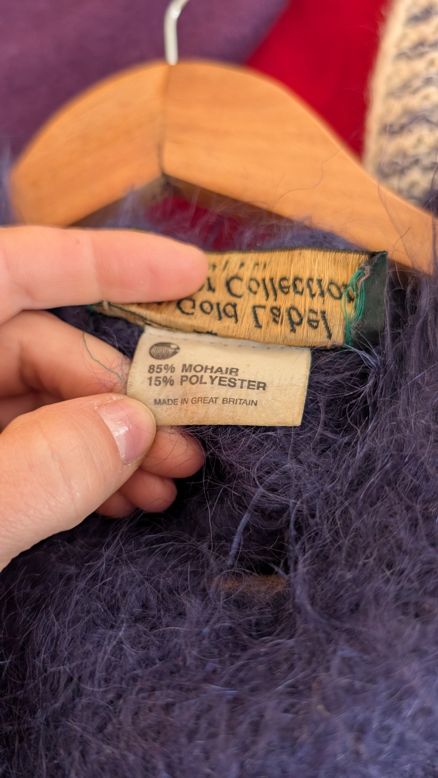 Pull mohair 80s du 34 au 44