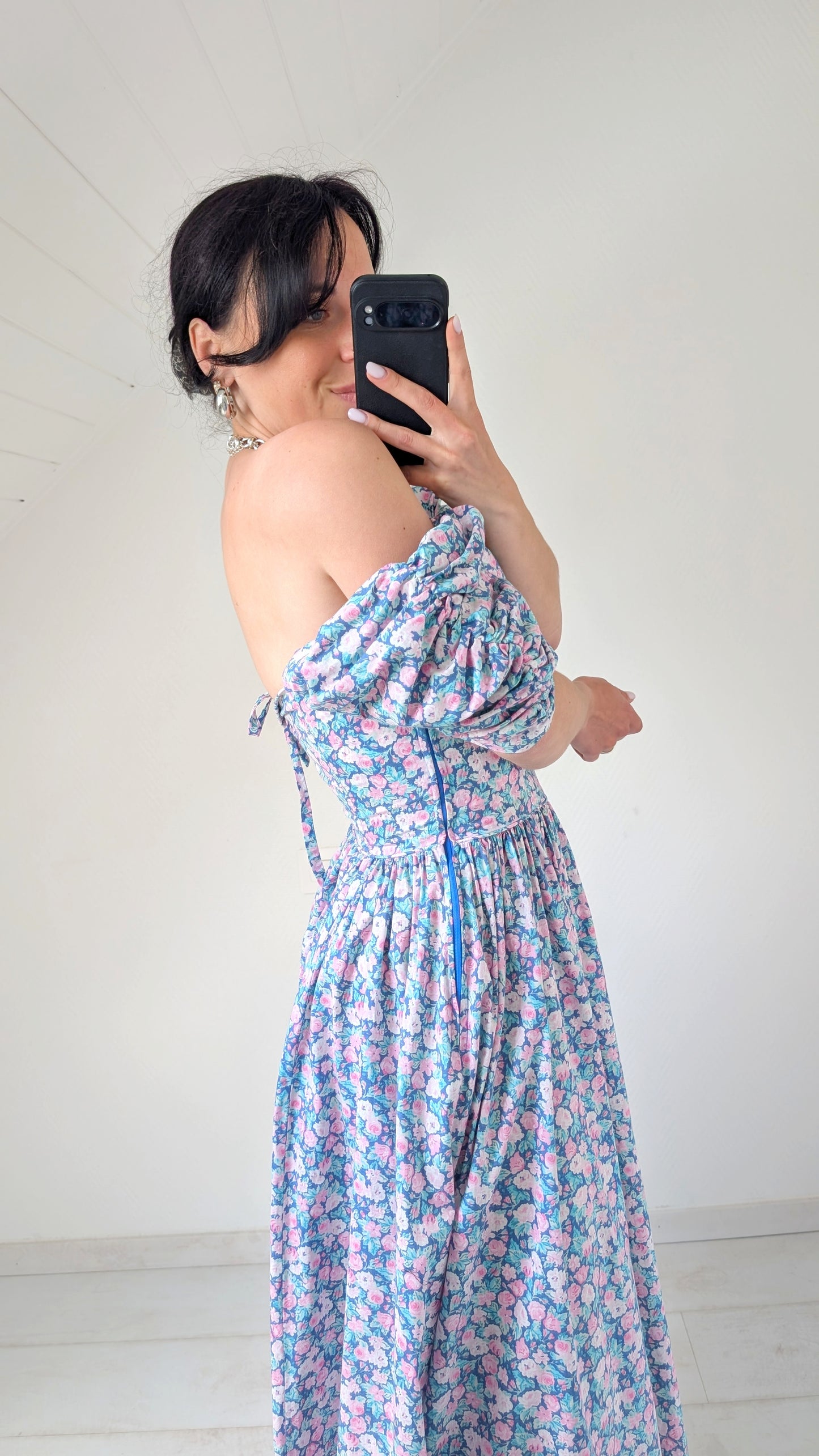 Robe Laura Ashley coton 80s T36