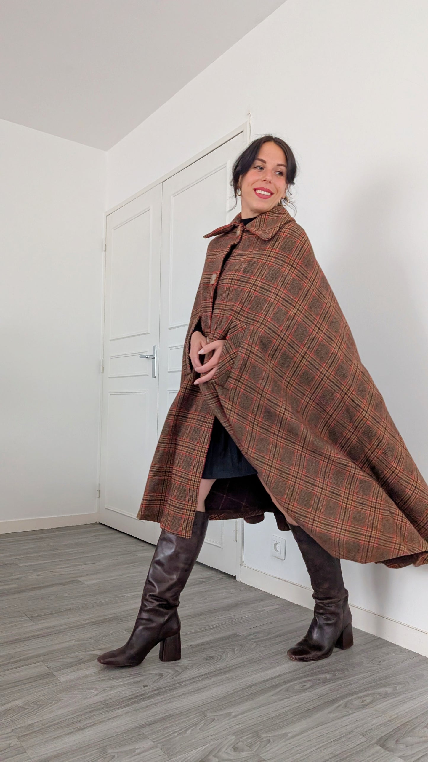 Cape laine rare 1970 taille unique