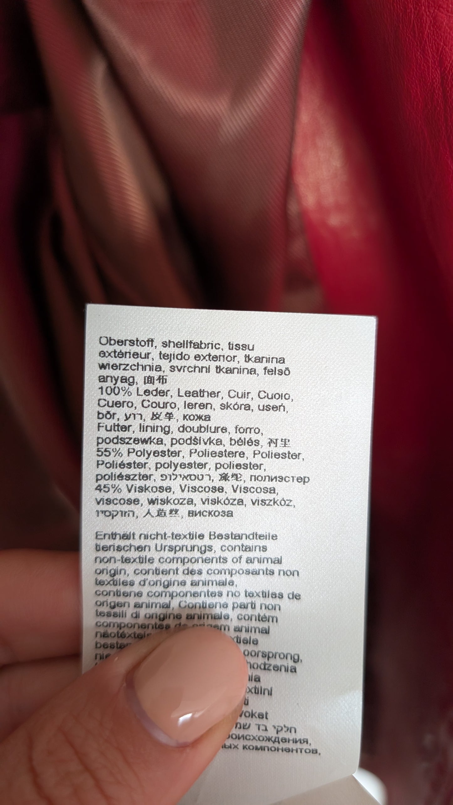 Veste cuir agneau T38-40