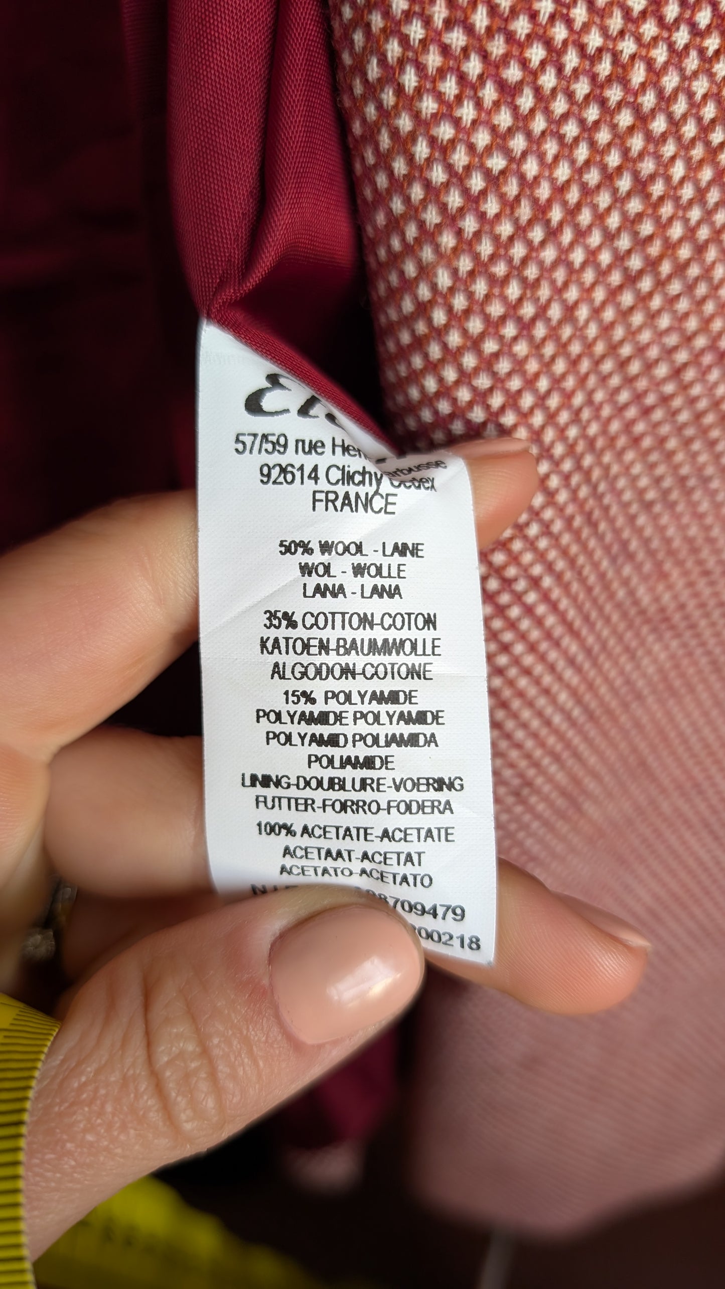 Blazer élégant laine et coton T36-38