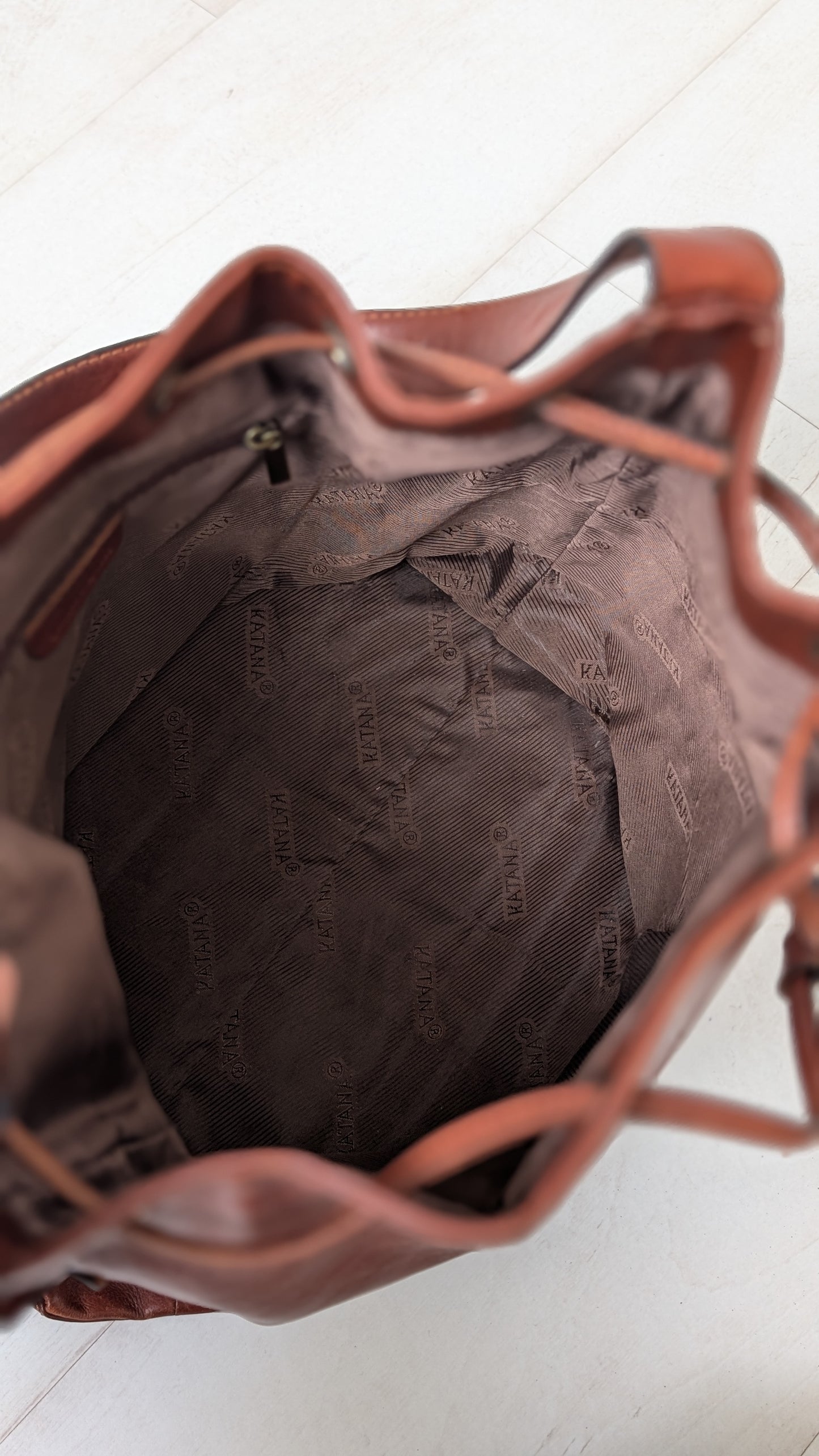 Sac seau en cuir 90s