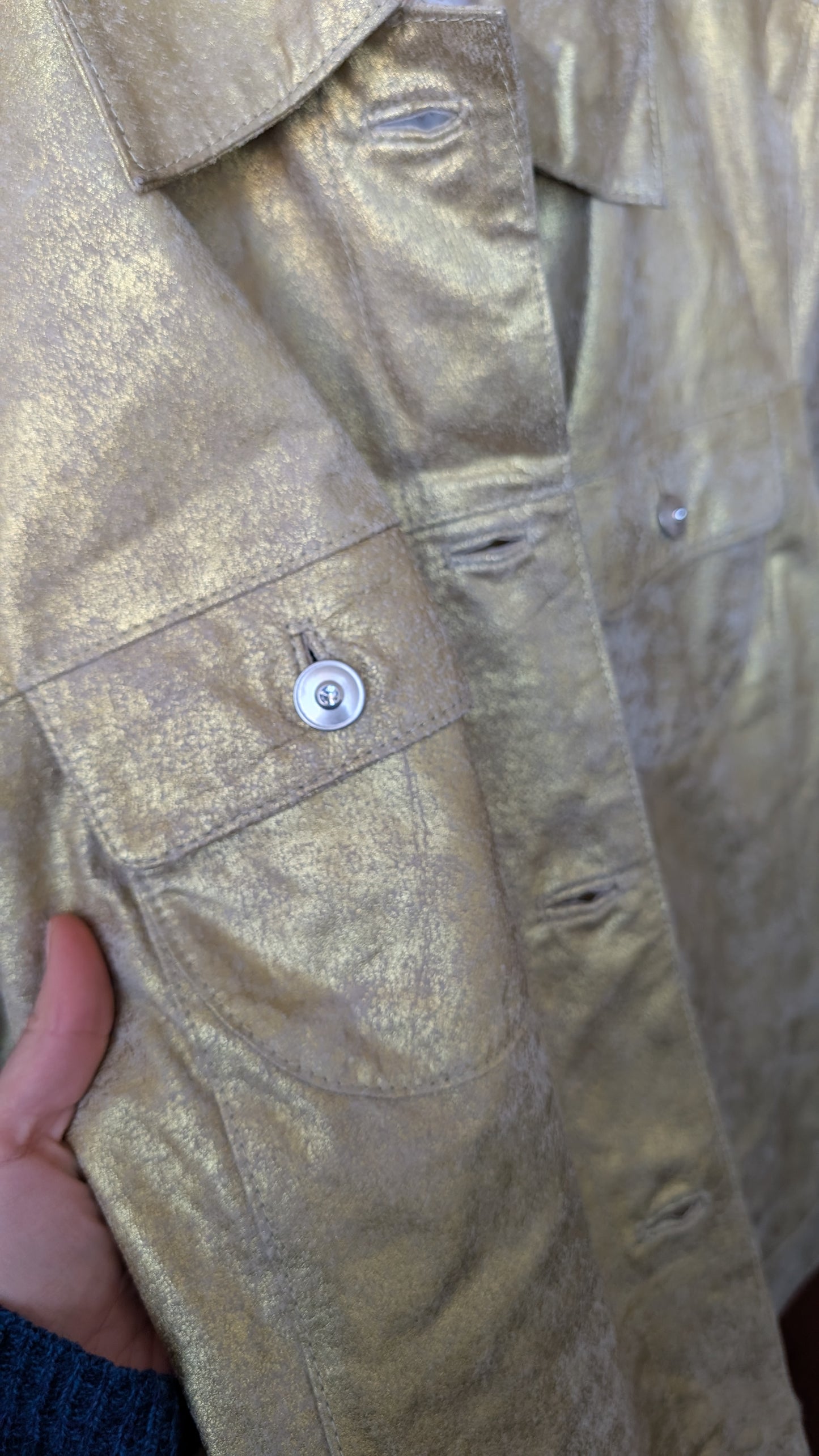 Veste cuir 80s neuve T40-42