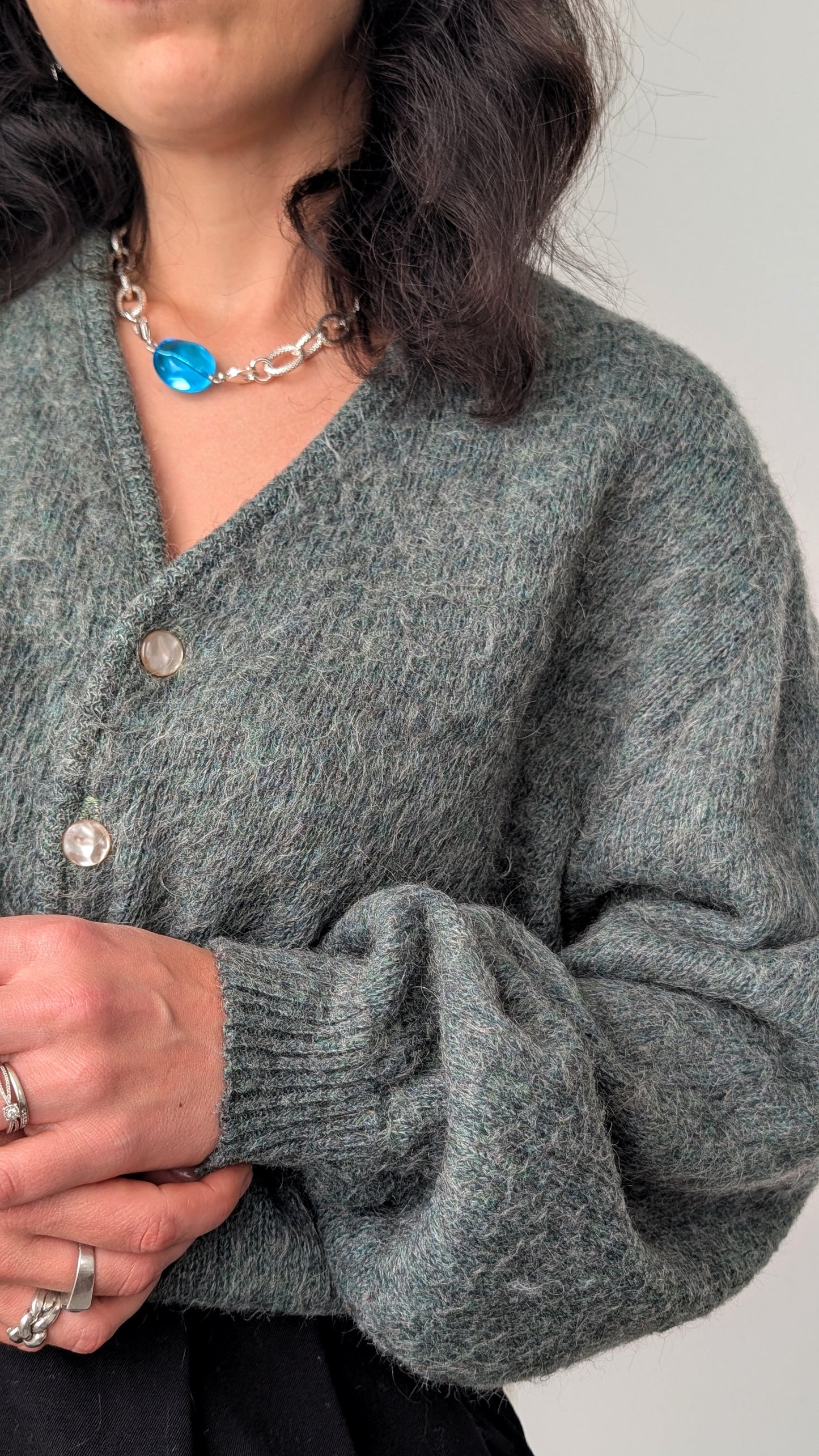 Cardigan laine et mohair T40-42