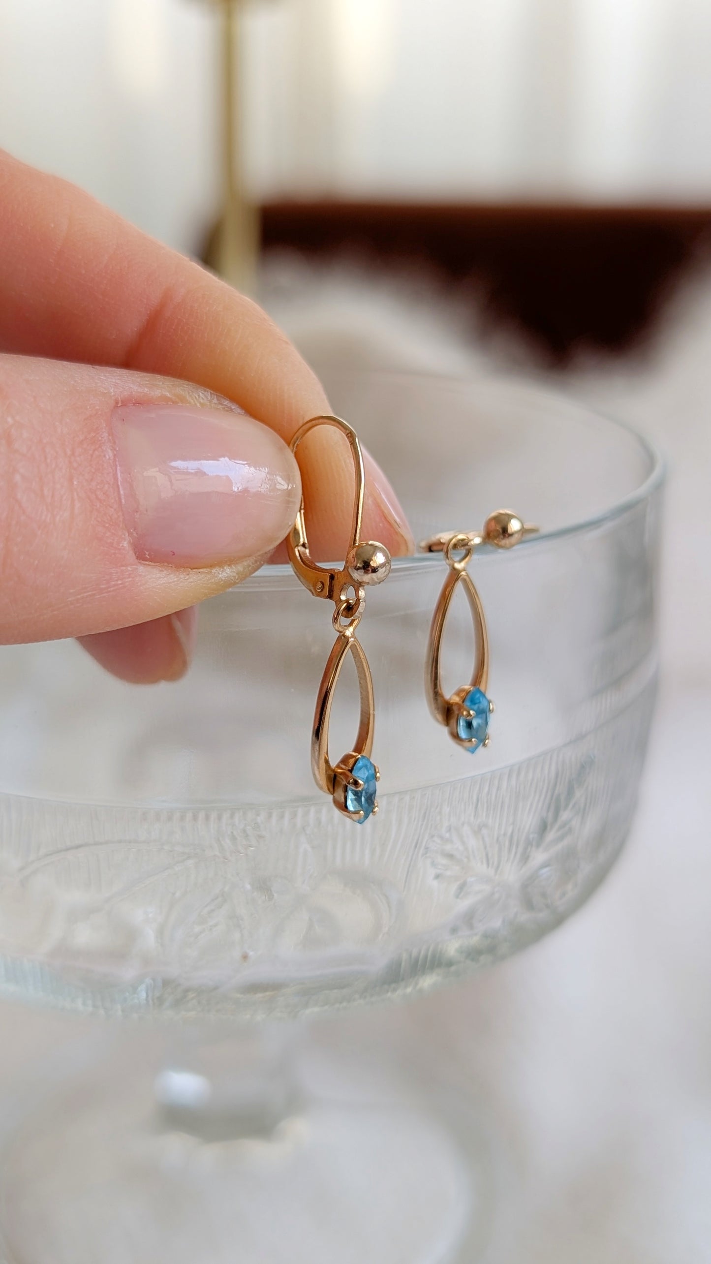 Boucles d'oreilles plaquées or poinçon