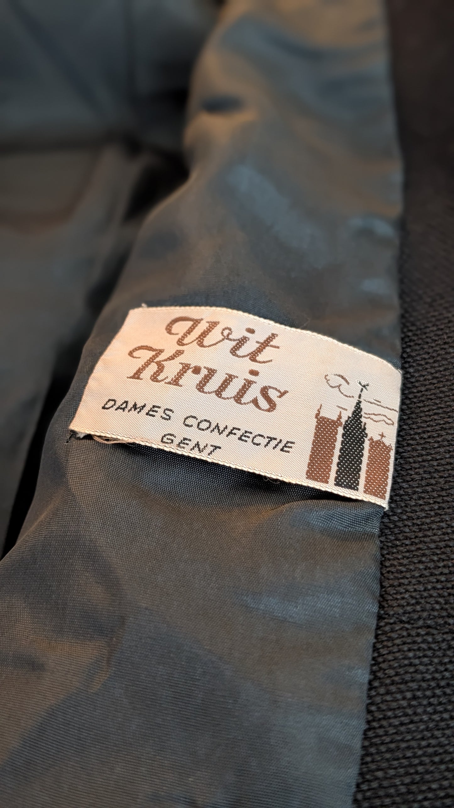 Rare manteau laine 60s T42