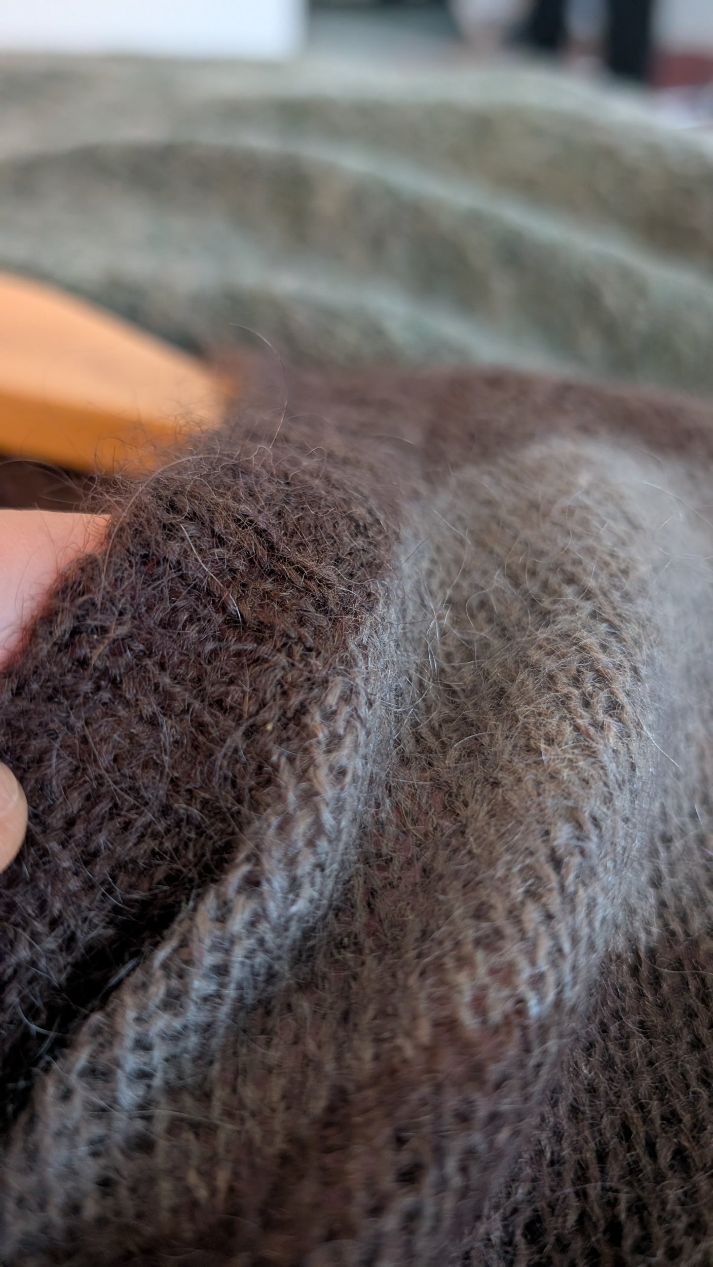 Pull laine et mohair T40-42