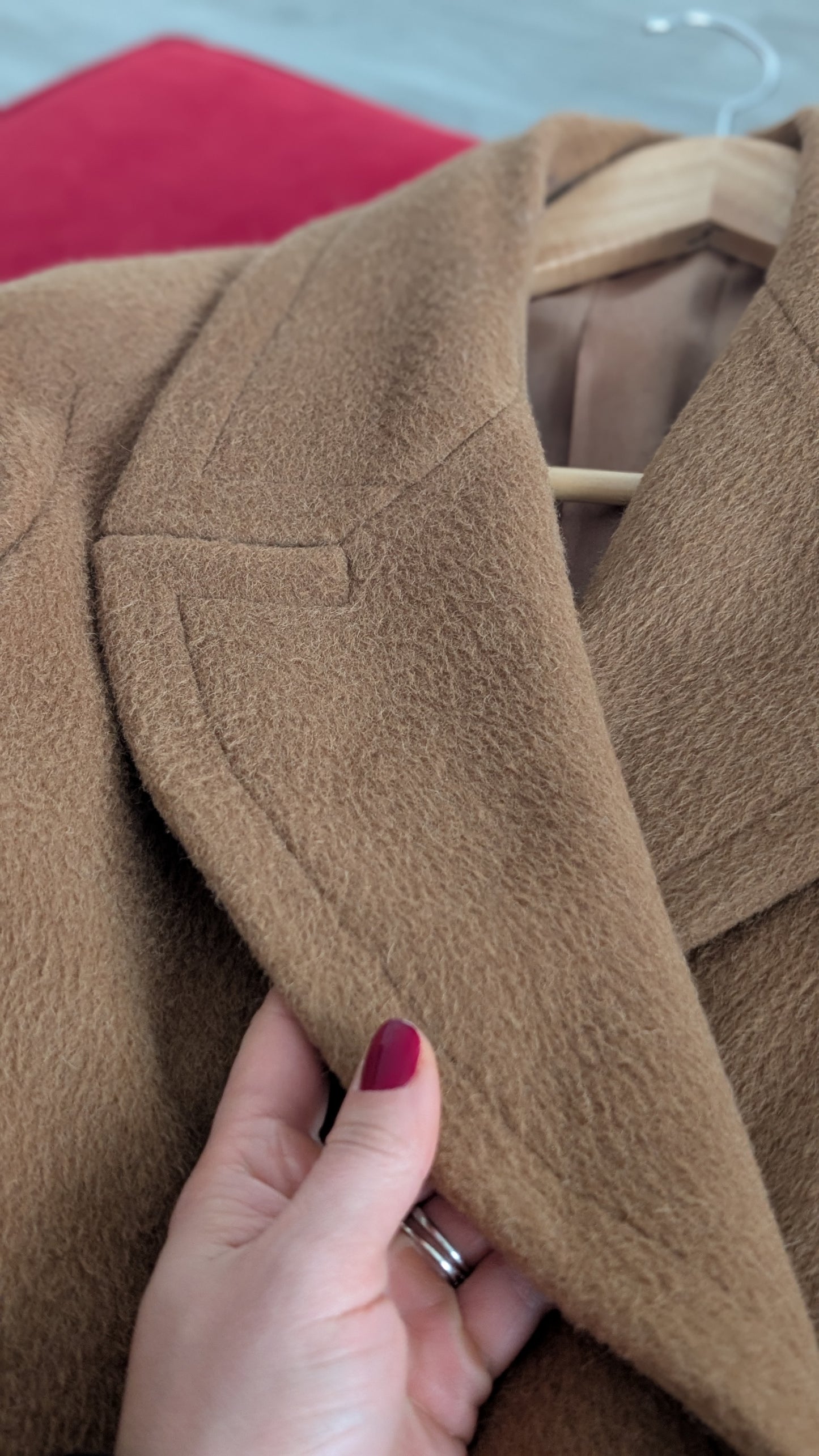 Manteau laine et alpaca 80s jusqu'à une T40