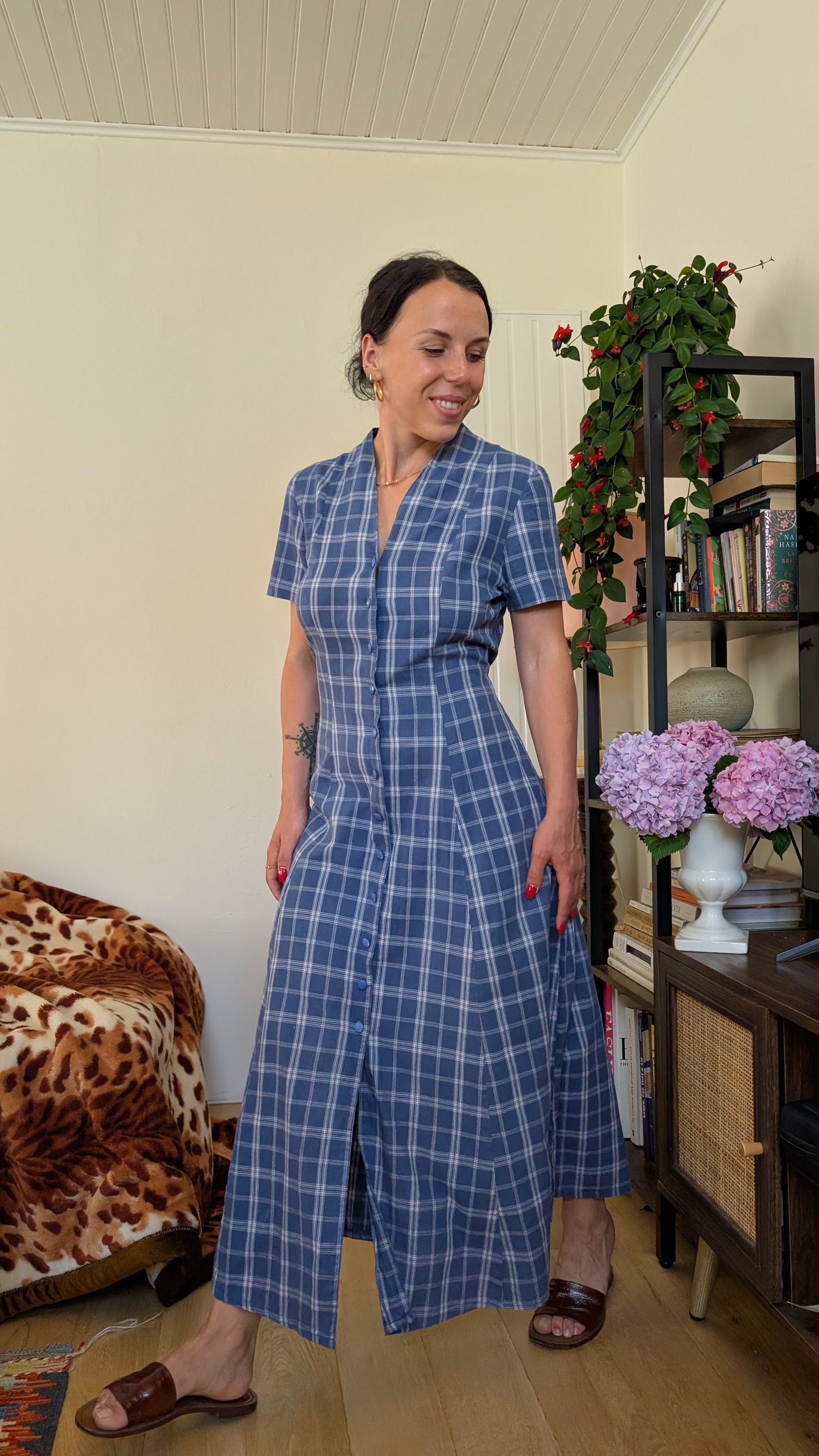 Robe longue coton 90s T38