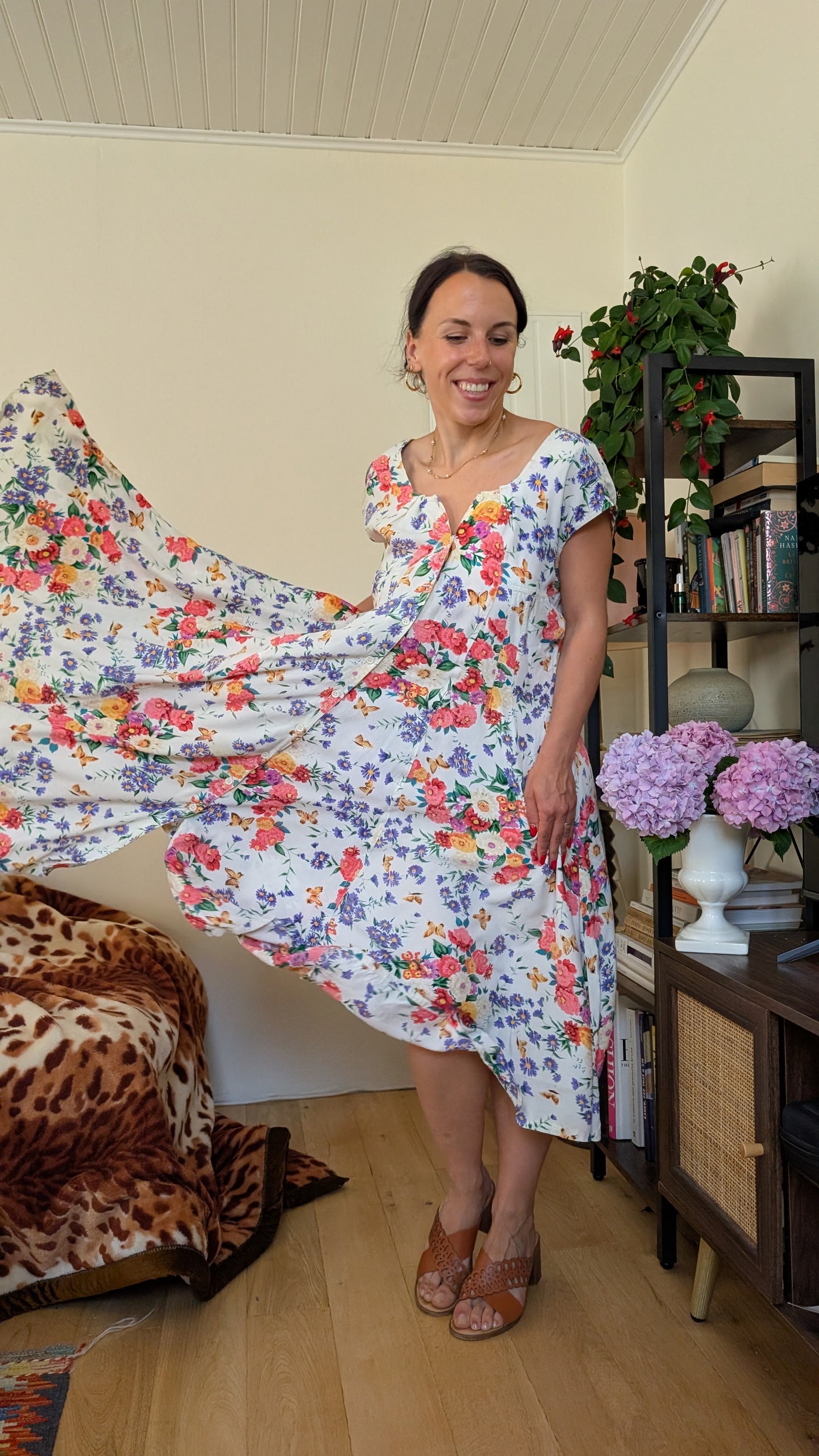 Robe coton 80s jusqu'à taille 44