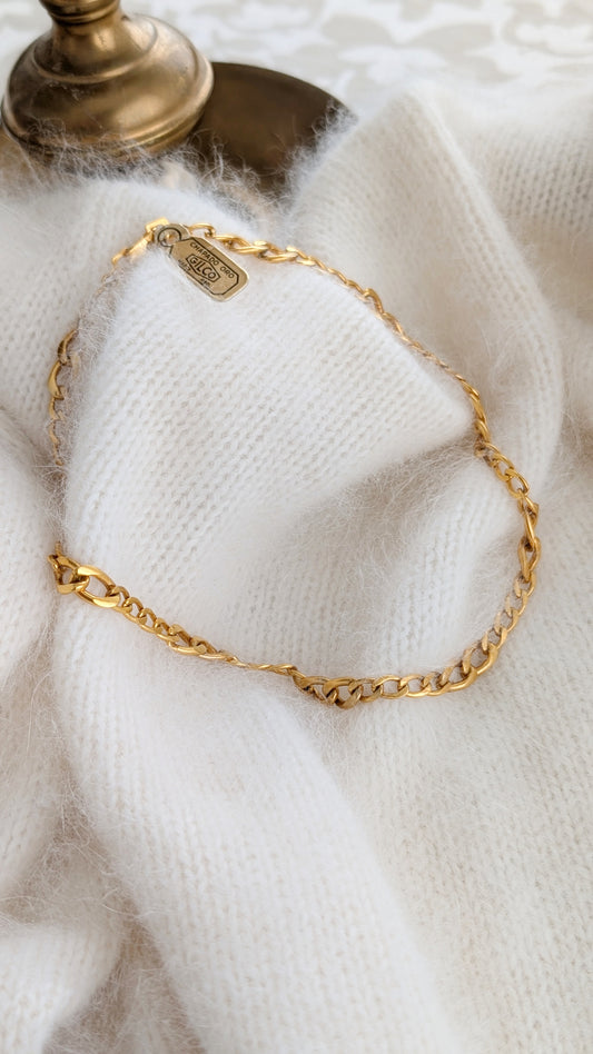 Collier plaqué or neuf avec étiquette