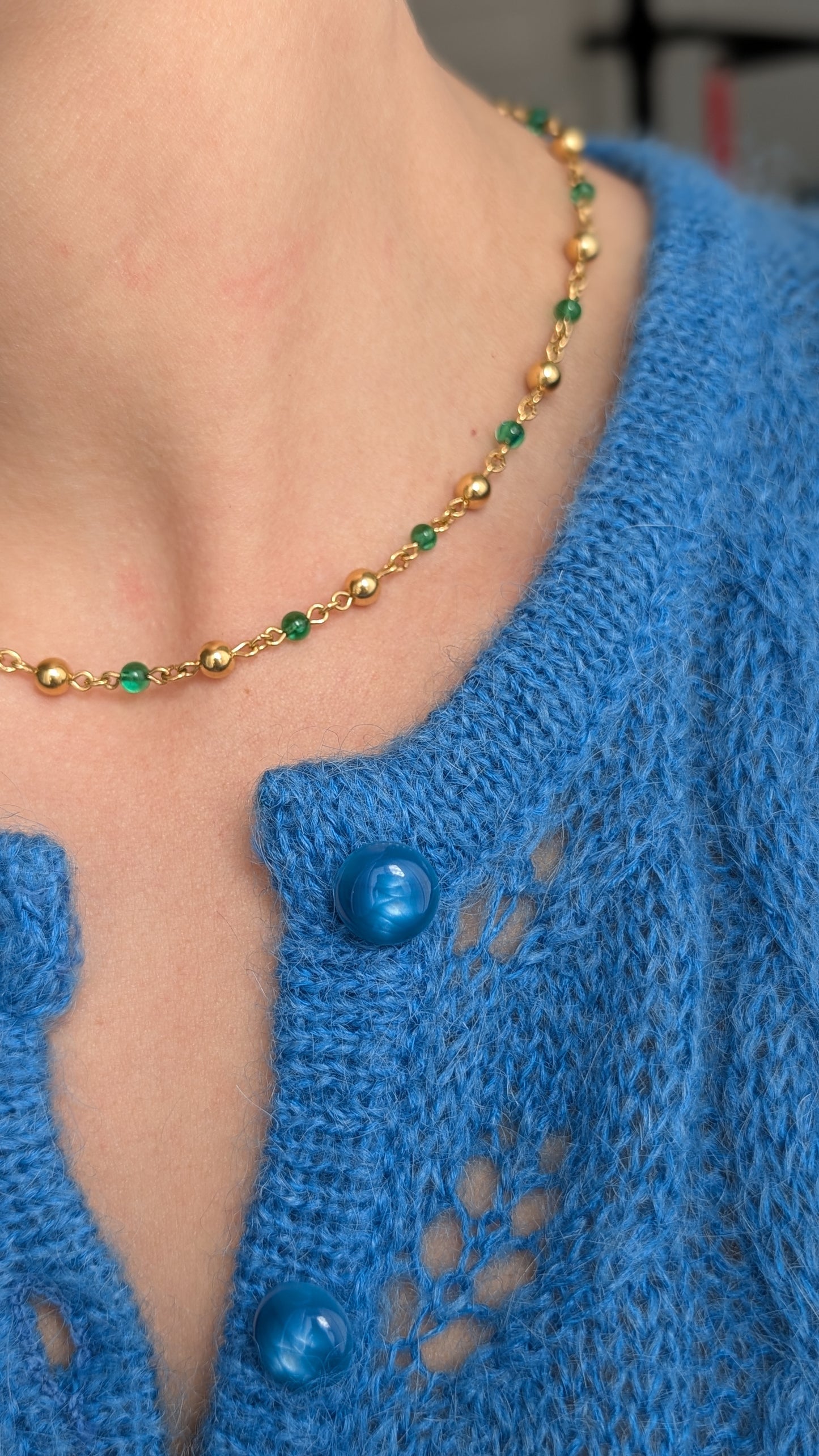 Collier plaqué or poinçon