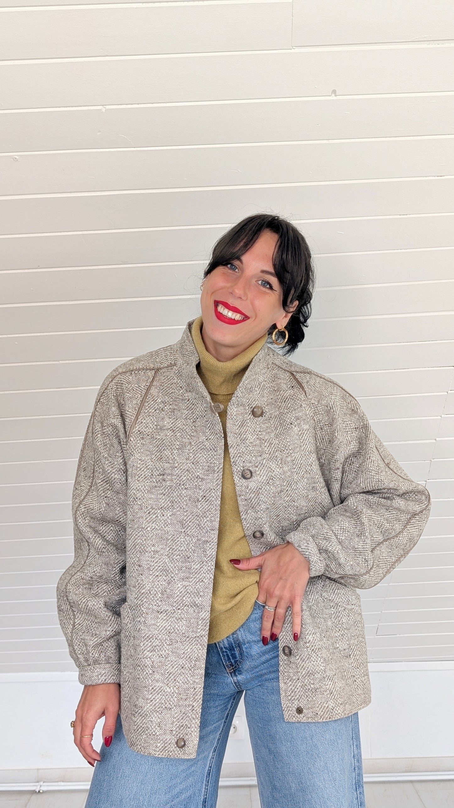 Manteau pure laine 80s T40-42