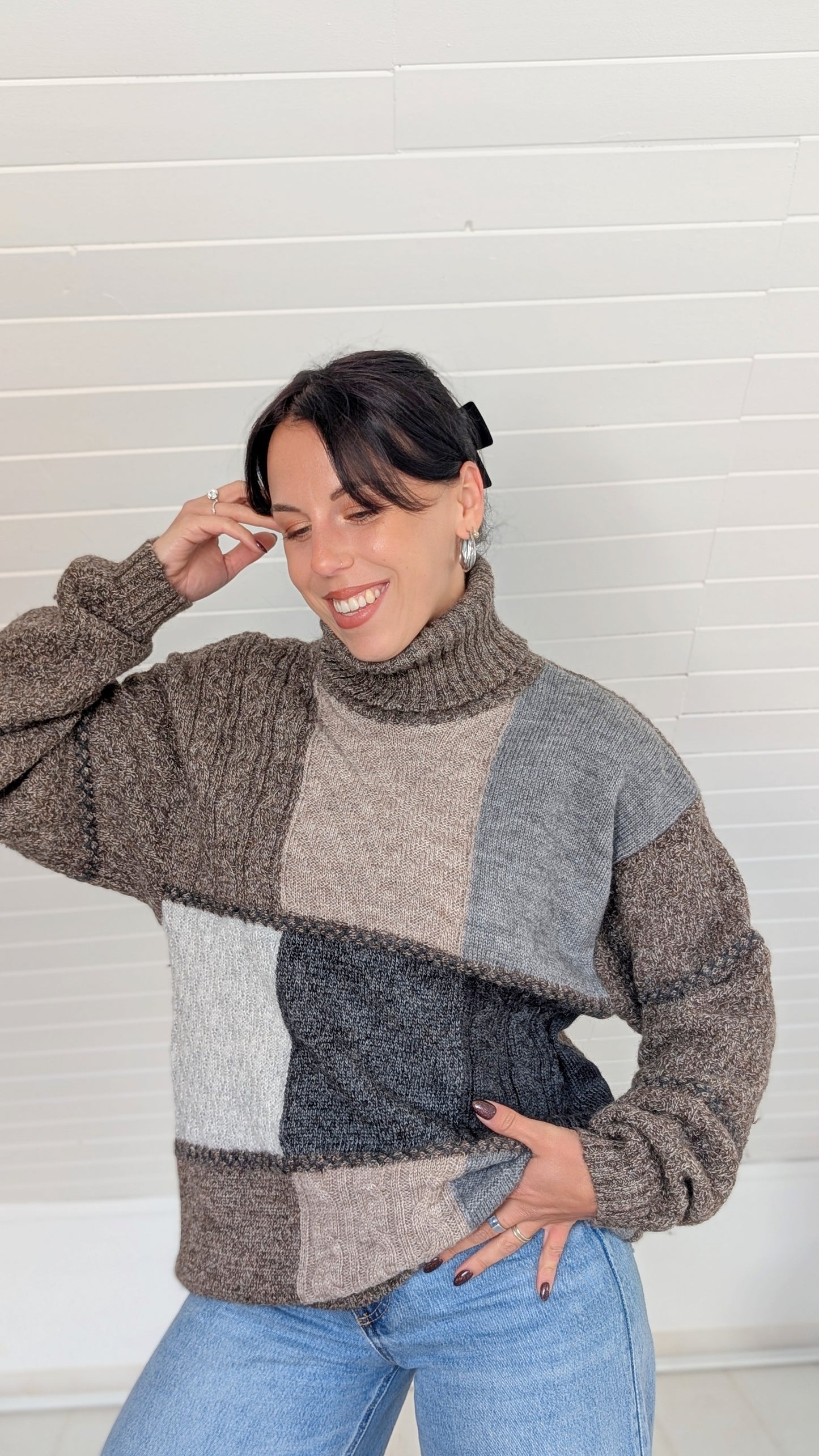 Pull laine et alpaca T40-42
