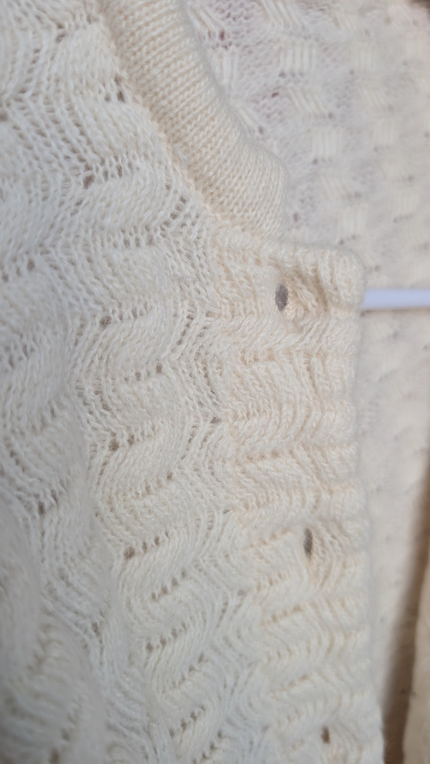 Cardigan laine et angora 80s du 34 au 42