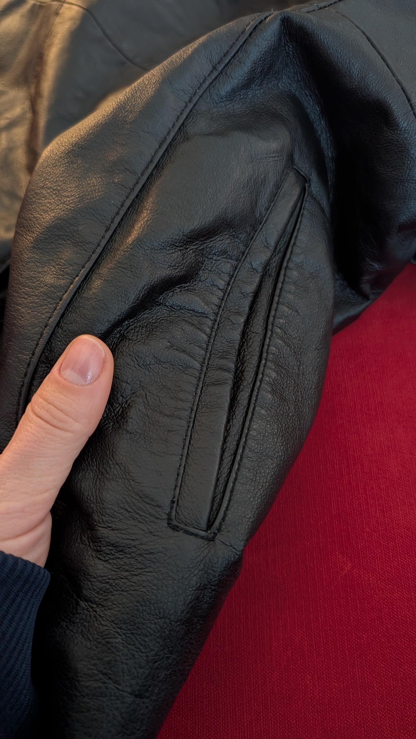 Manteau long cuir T40