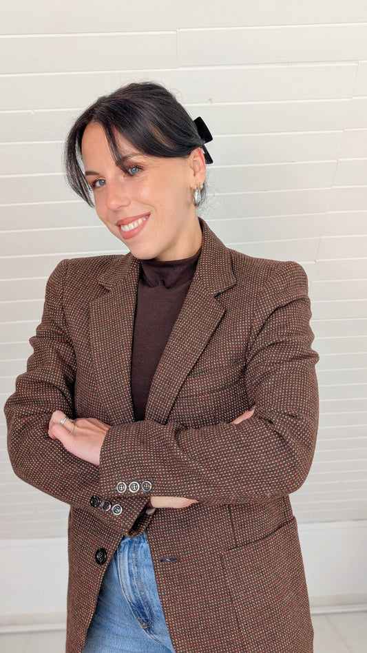 Blazer 70s laine fabriqué en Italie T36