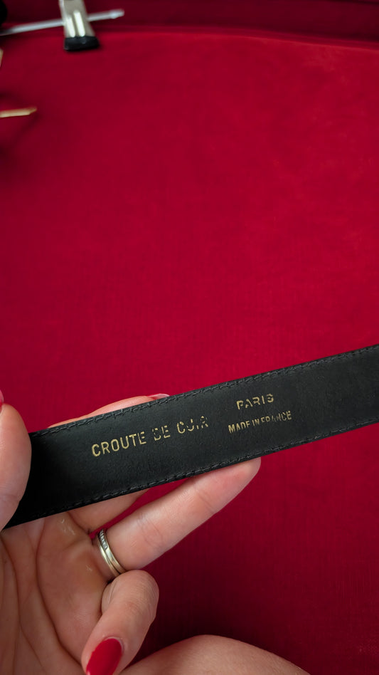 Ceinture cuir jusqu'à une taille 42