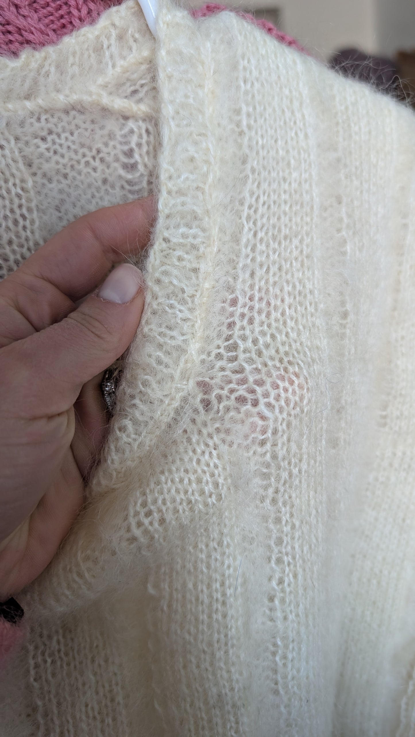 Pull sans manches mohair T40-42