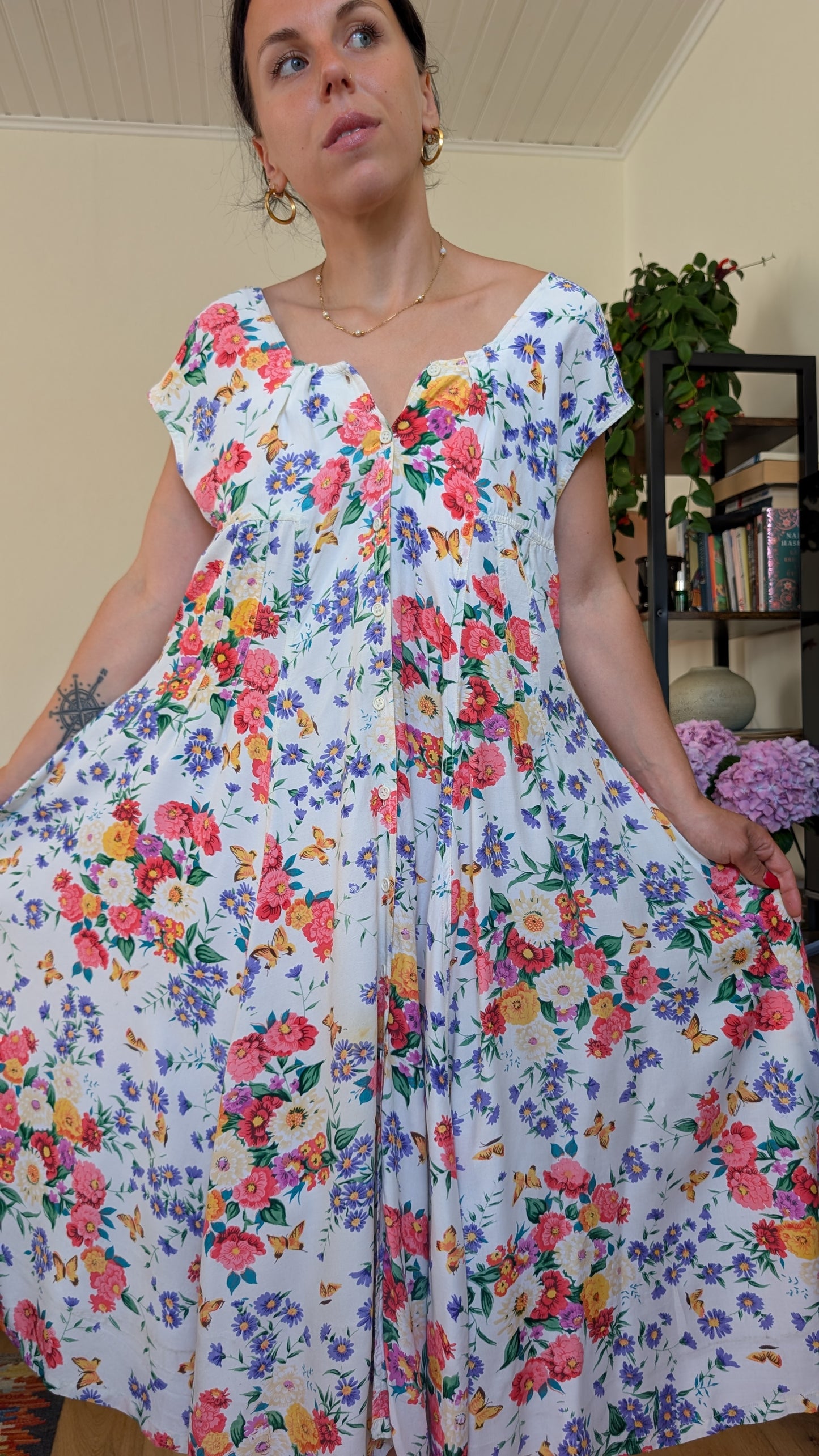Robe coton 80s jusqu'à taille 44