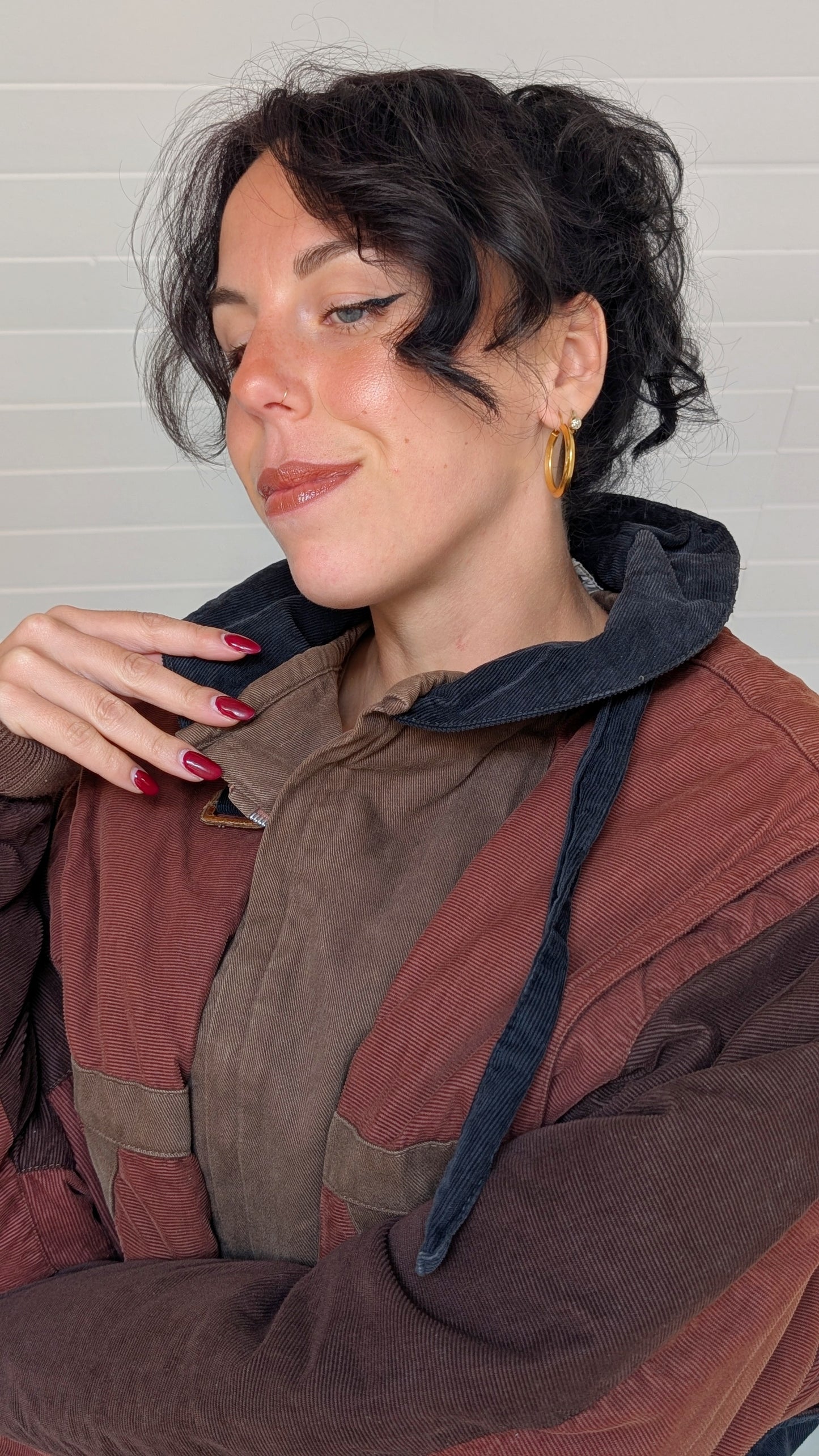 Veste bombers 80s velours de coton T42