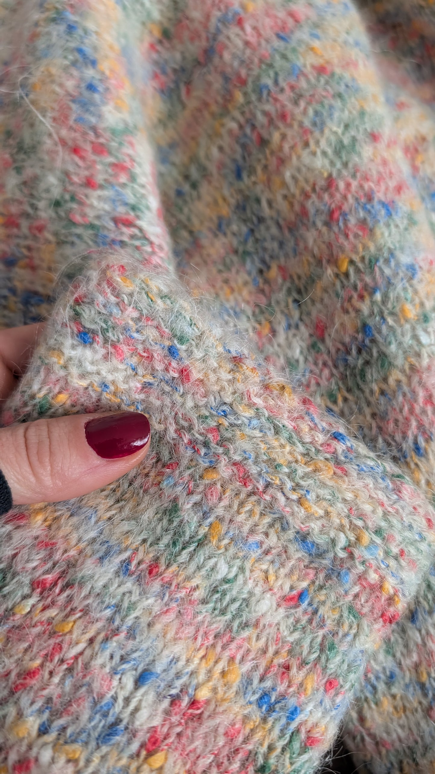 Pull laine fait main taille 38